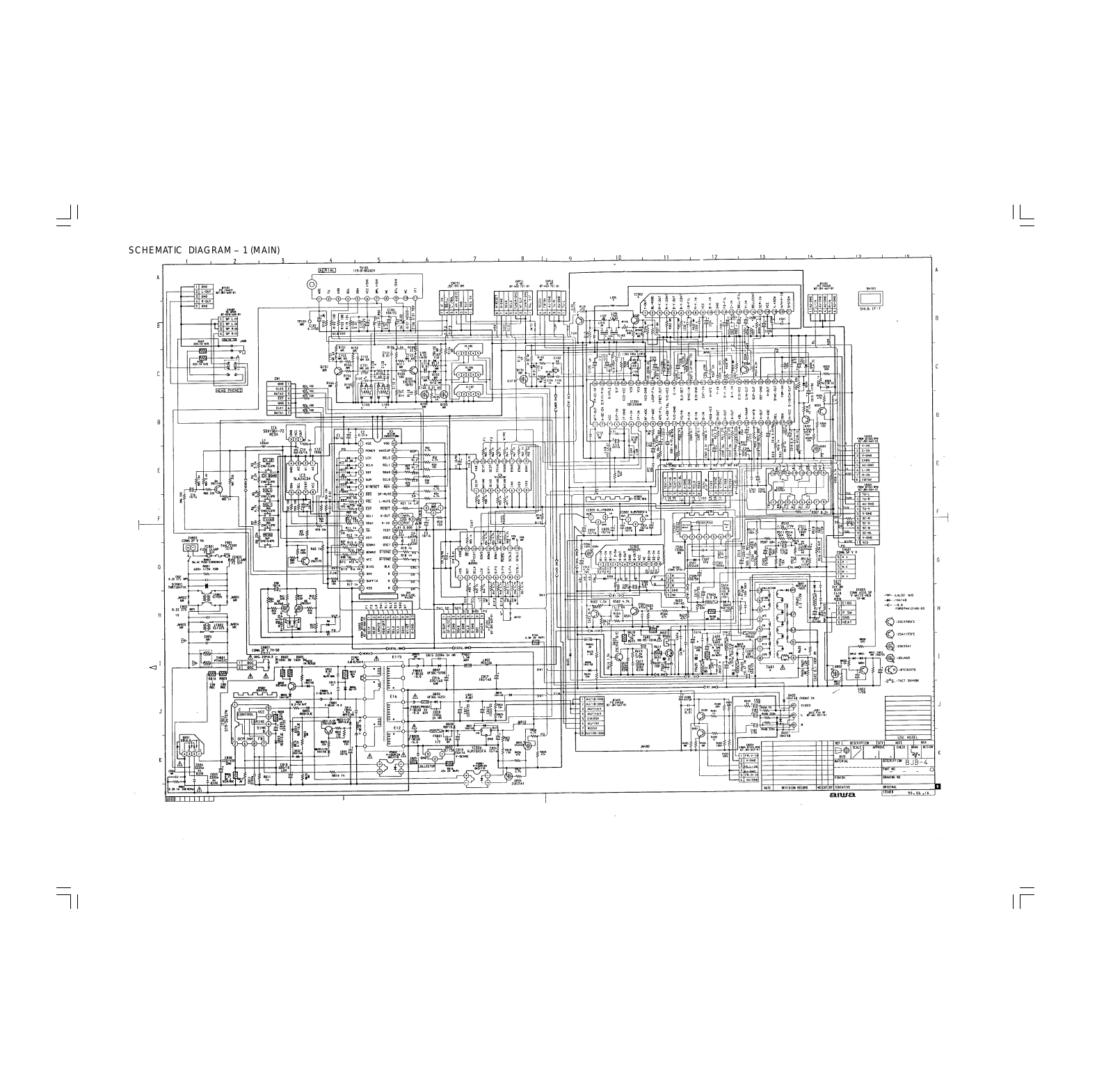 Aiwa tv141 schematic