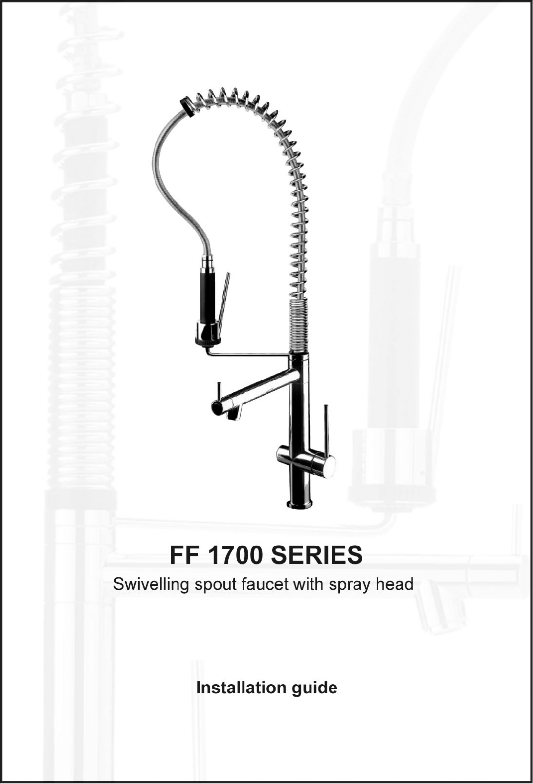 Franke Foodservice FF-1700 Installation  Manual