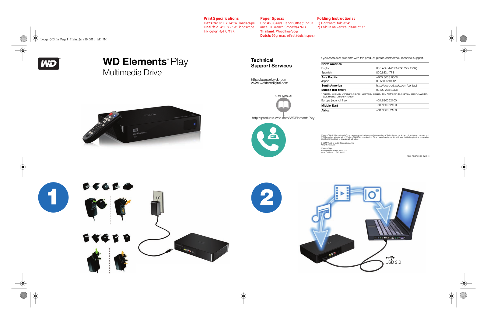 Western Digital 4779-705061 Quick Installation Guide