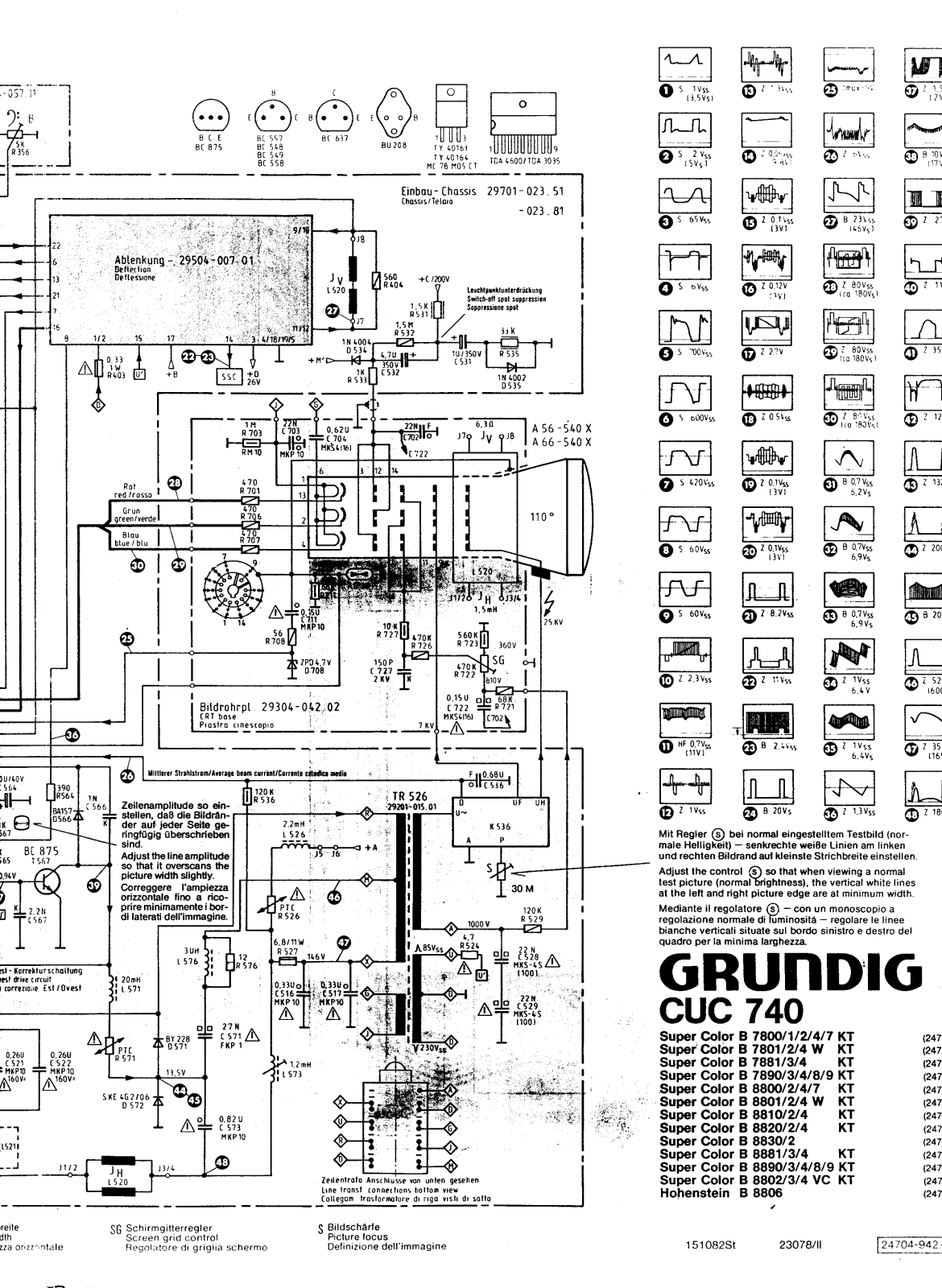 Grundig B7800 Schematic