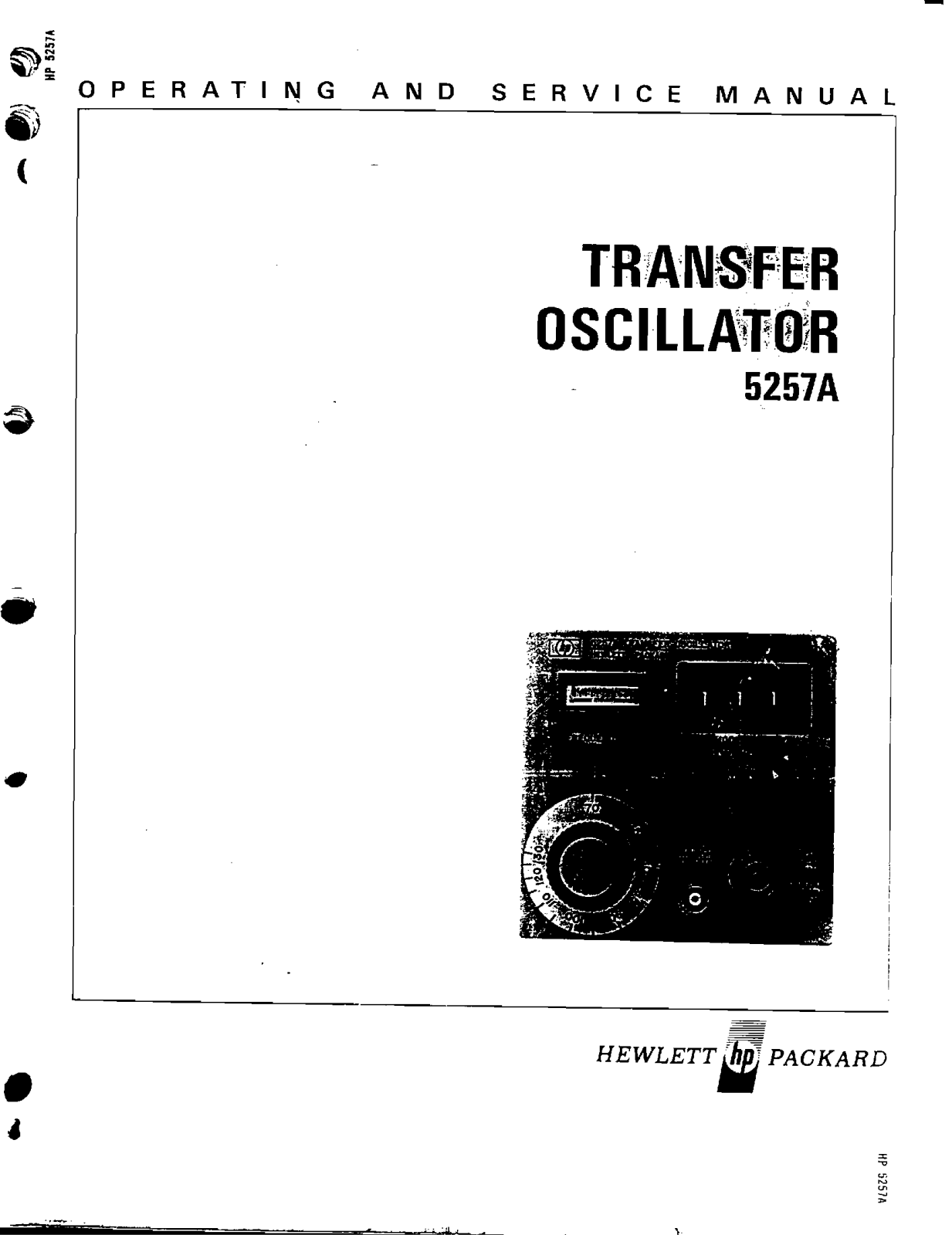 HP 5257a schematic