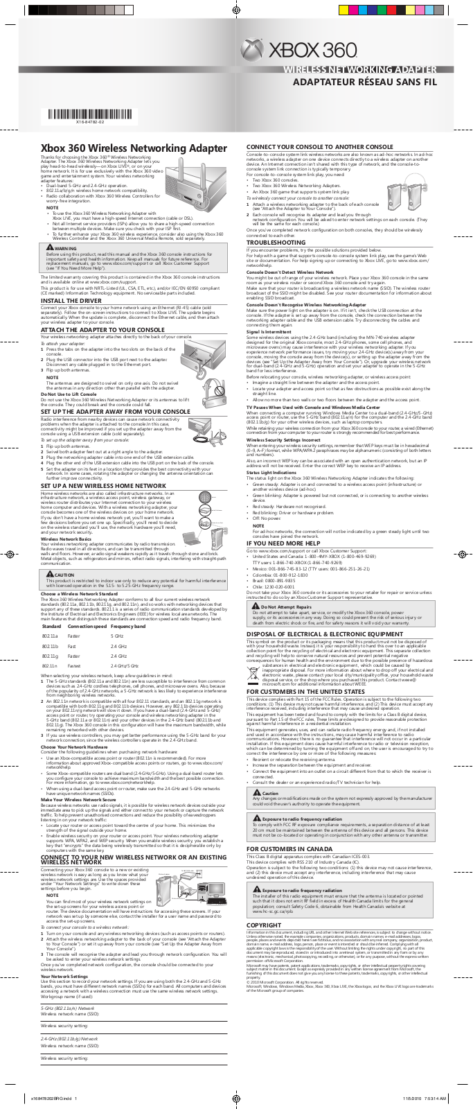 Xbox 360 Guide rapide