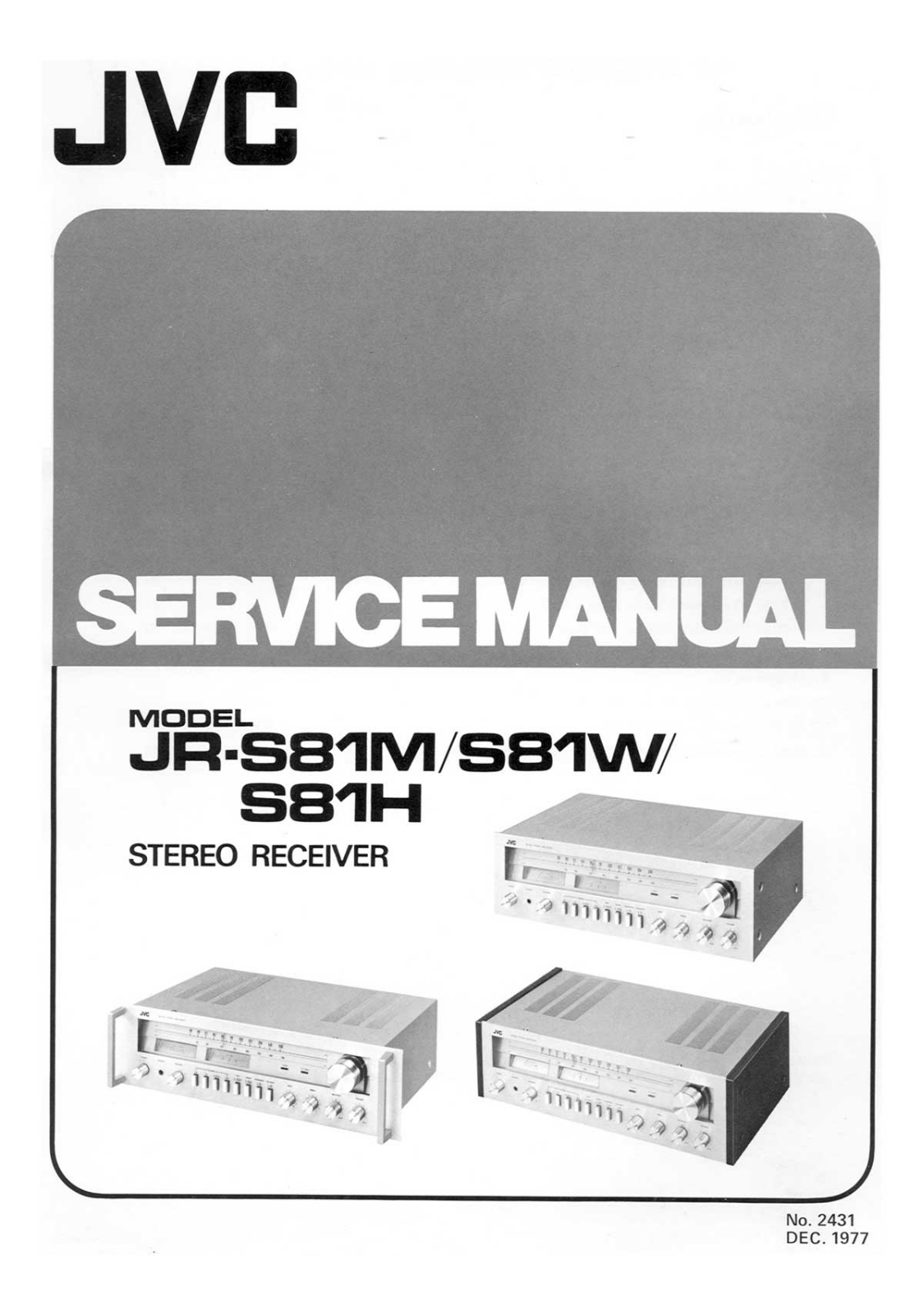 JVC JRS-81-W Service manual