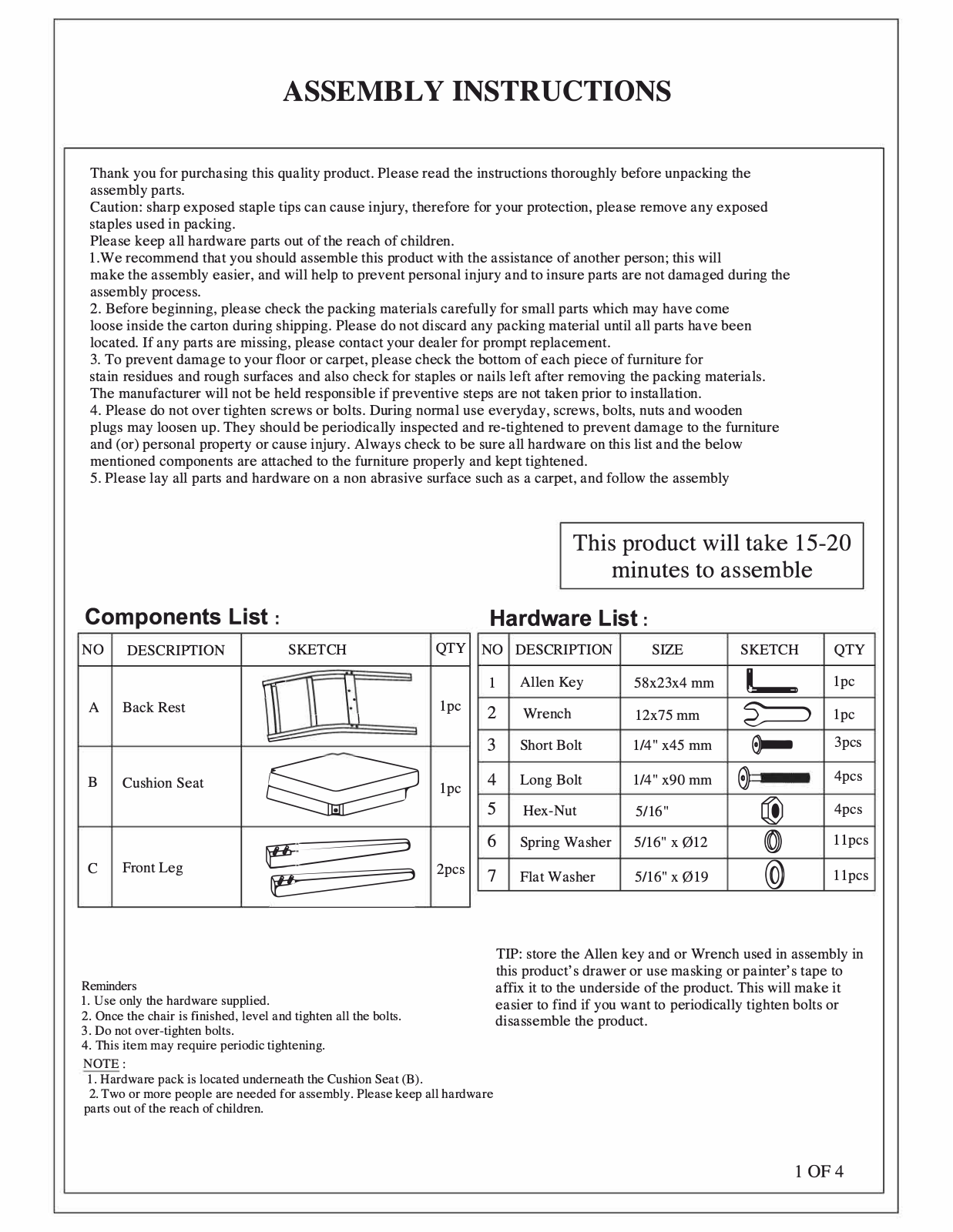 Foundstone W000728184 Installation & Assembly - ManualMachine.com
