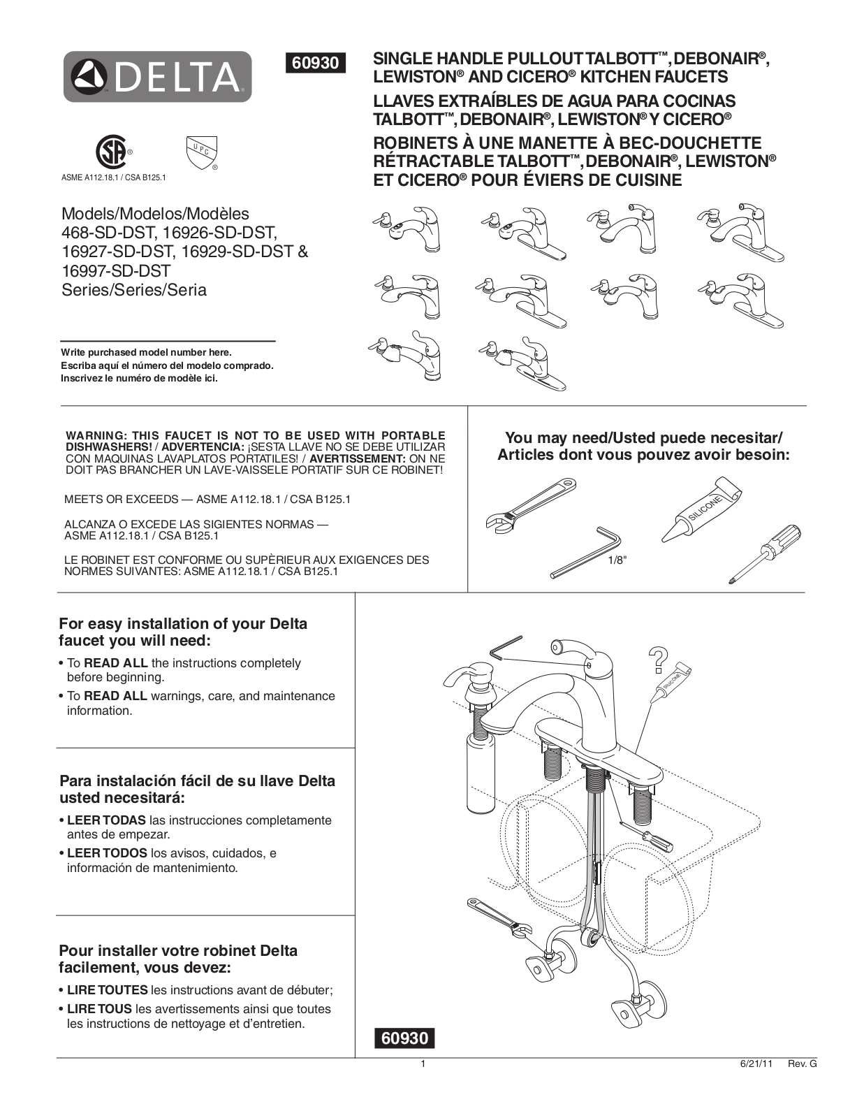 Factory Direct Hardware 16927-DST User Manual