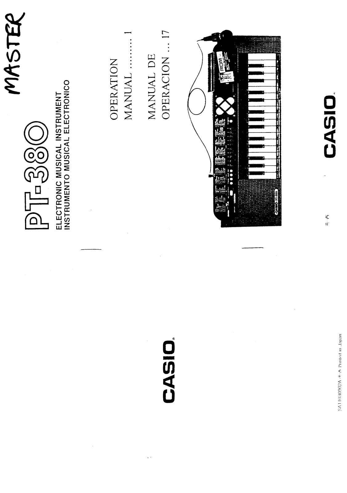 Casio PT-380 User Manual