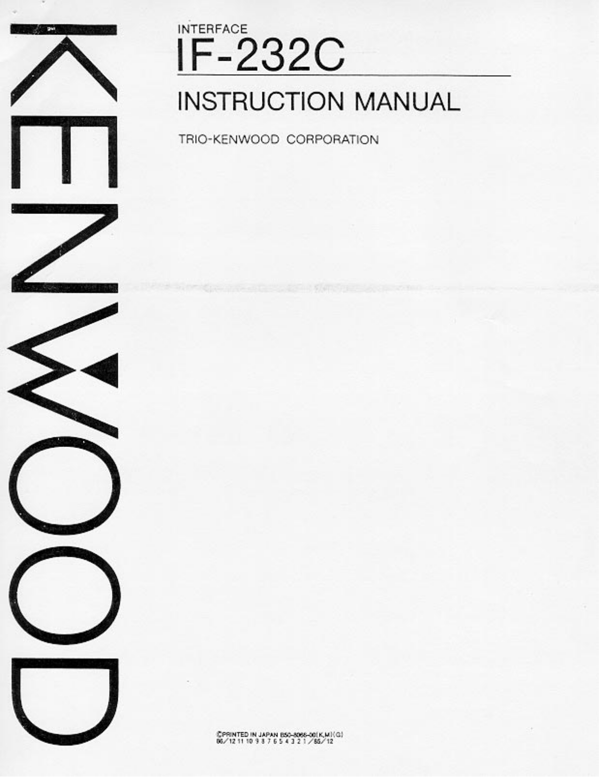 Kenwood IF-232C Manual