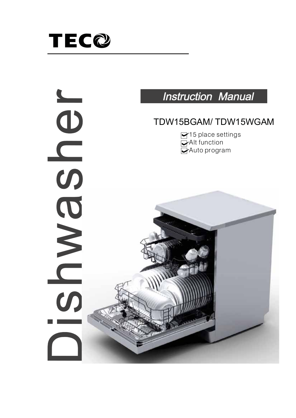 TECO TDW15WGAM, TDW15BGAM Instruction Manual