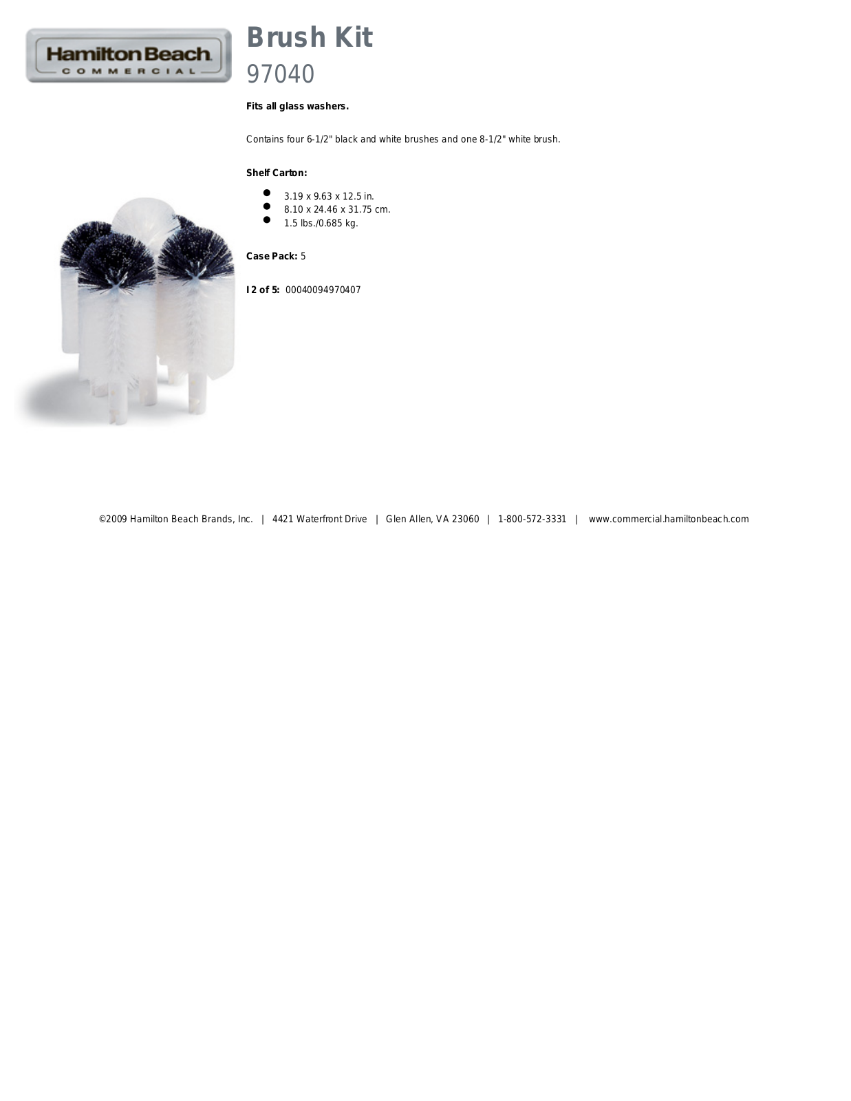 Hamilton Beach 97040 Specifications - ManualMachine.com