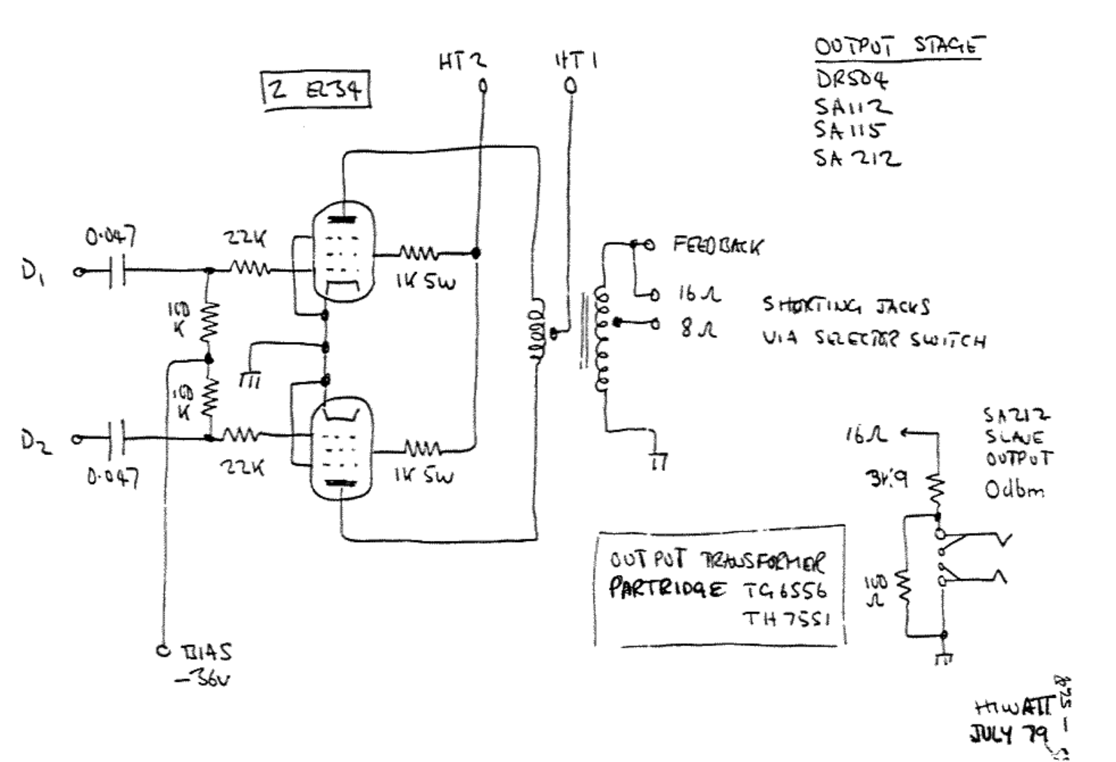 Hiwatt sa115 schematic - ManualMachine.com