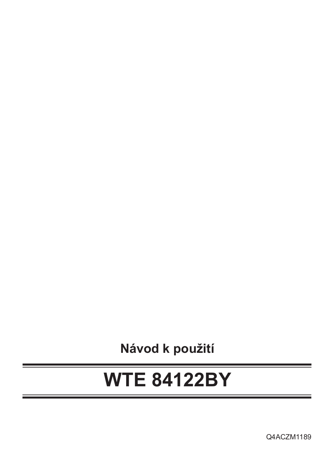 Bosch WTE 84122 BY User Manual