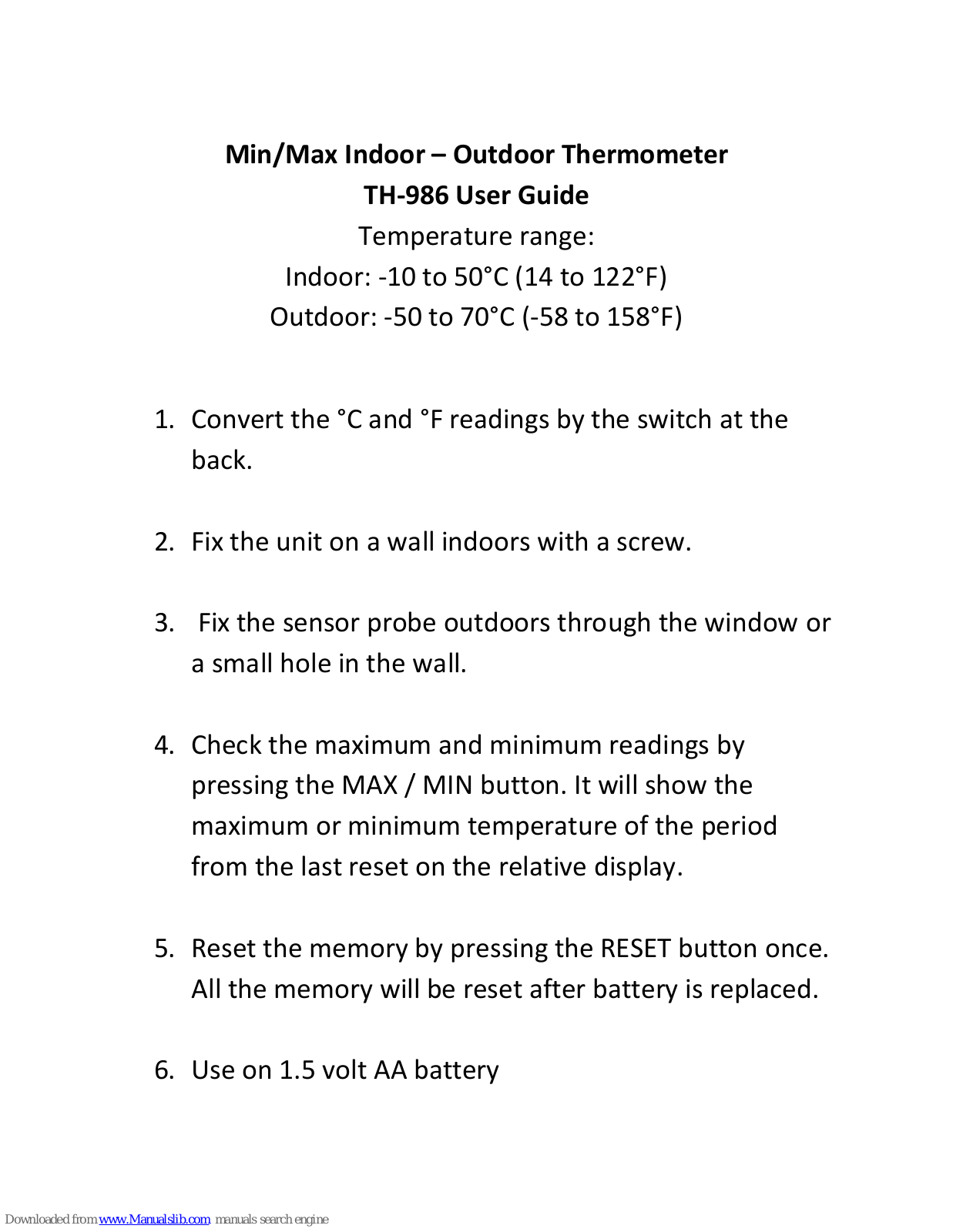 ATP Electronics TH-986 User Manual