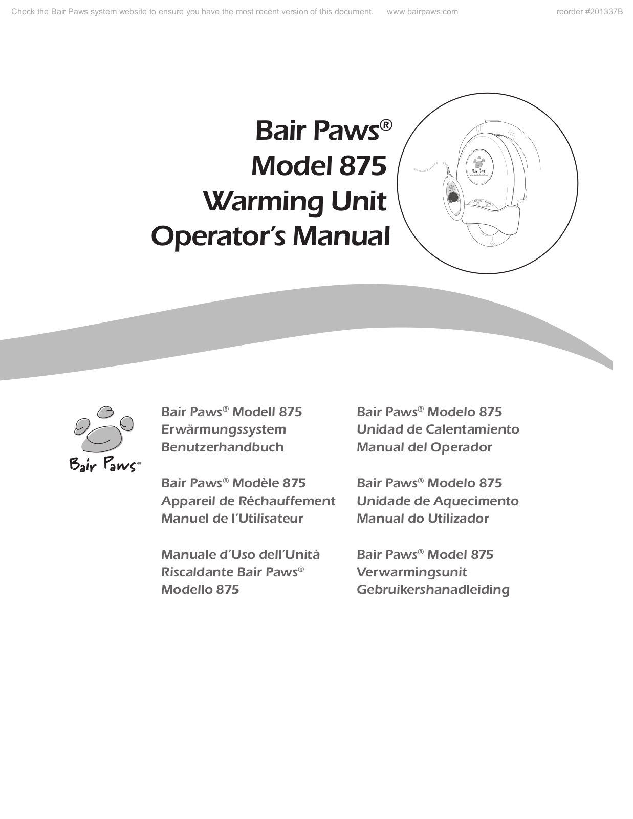 Nellcor 875 User manual