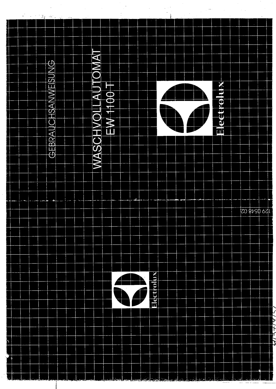 Electrolux EW1100T User Manual