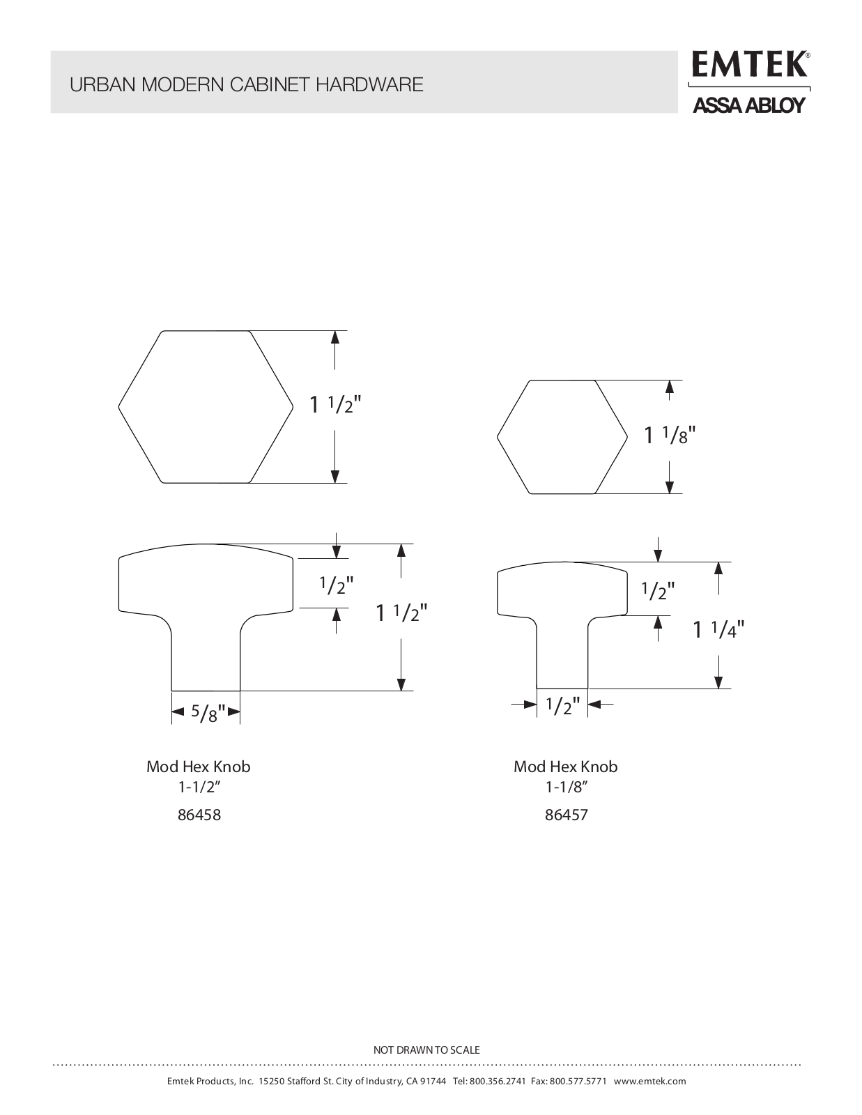 Emtek EMTK1469 Dimensions - ManualMachine.com