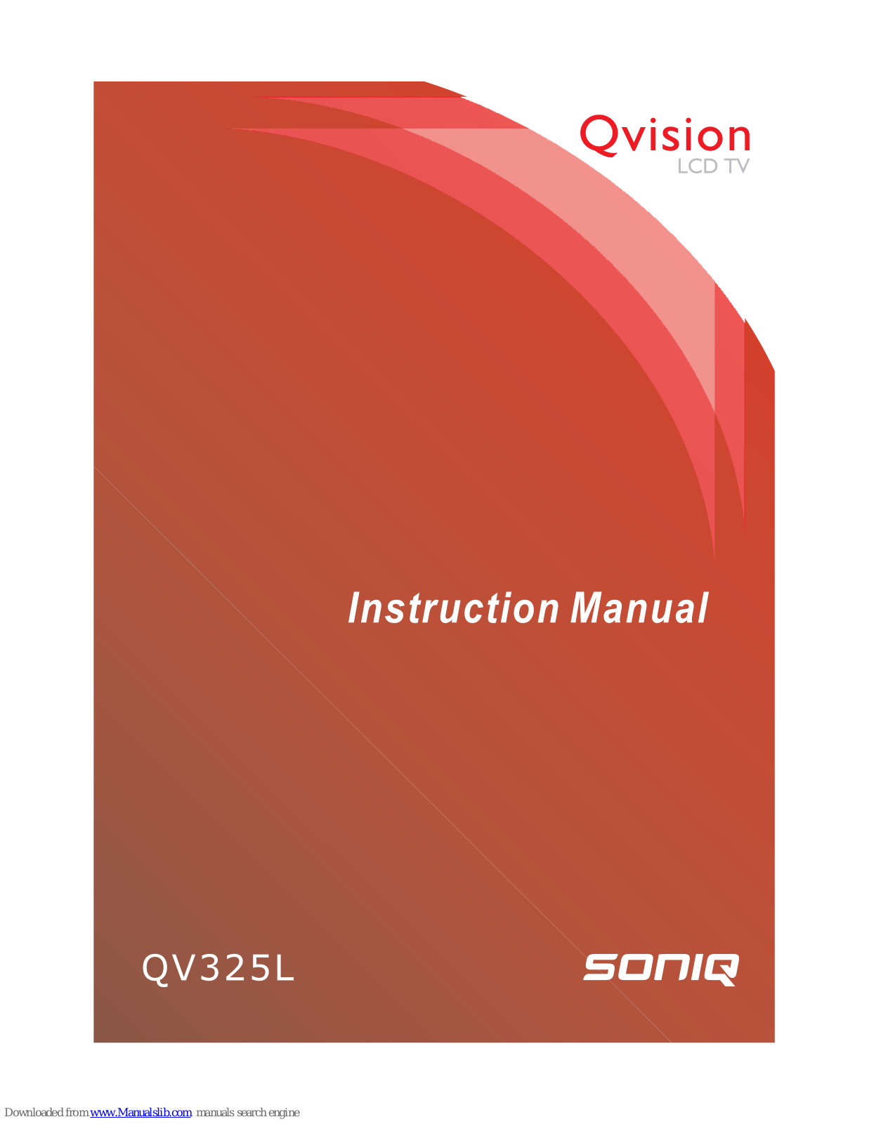 SONIQ Qvision QV325L Instruction Manual