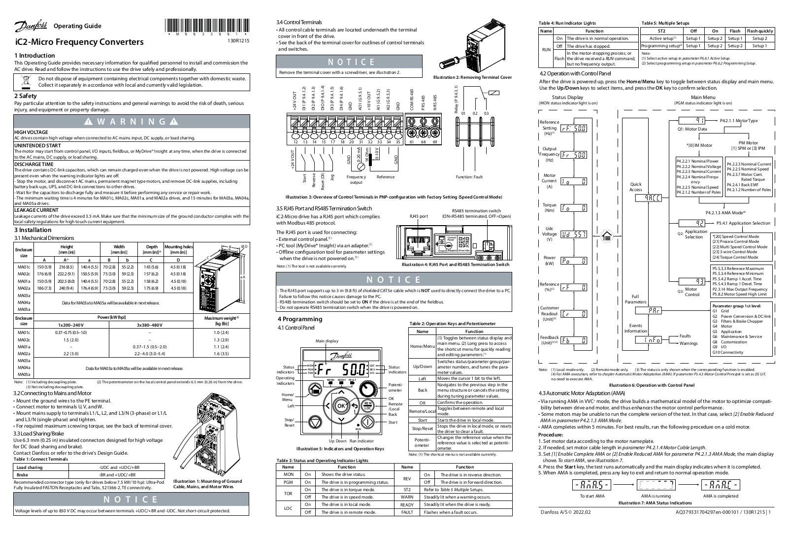 Danfoss iC2-Micro Operating guide