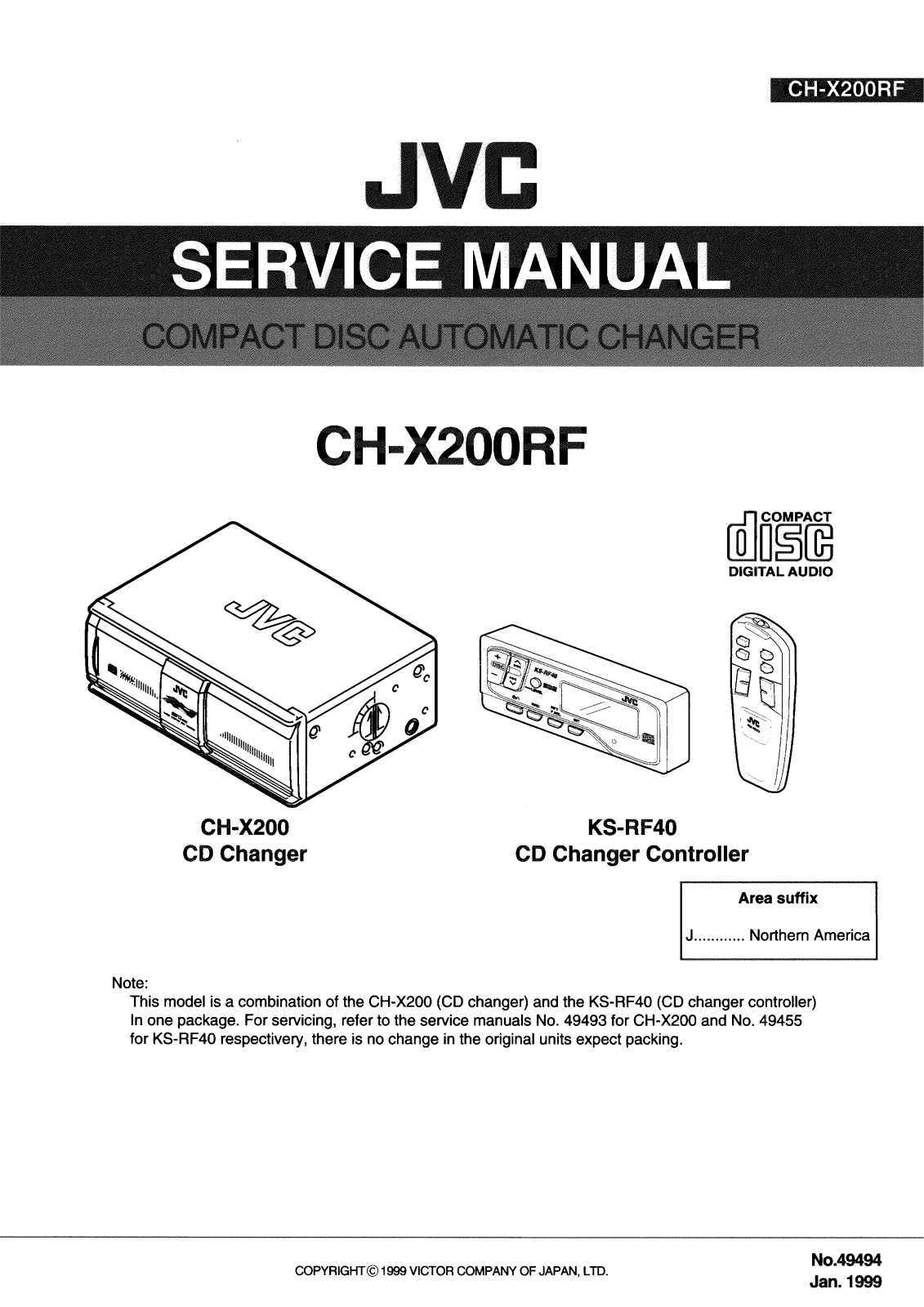 JVC CH-X200RFJ Service Manual