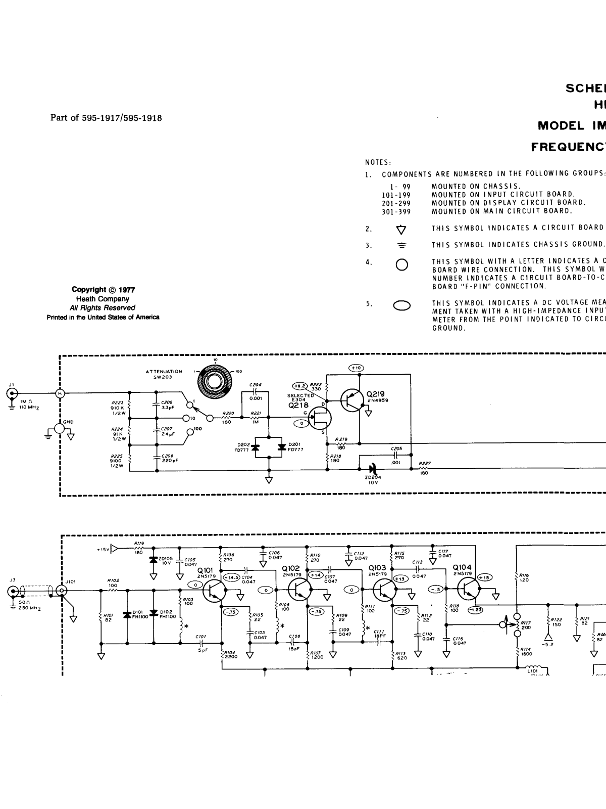 Heath Company IM-4120, SM-4120 Schematic