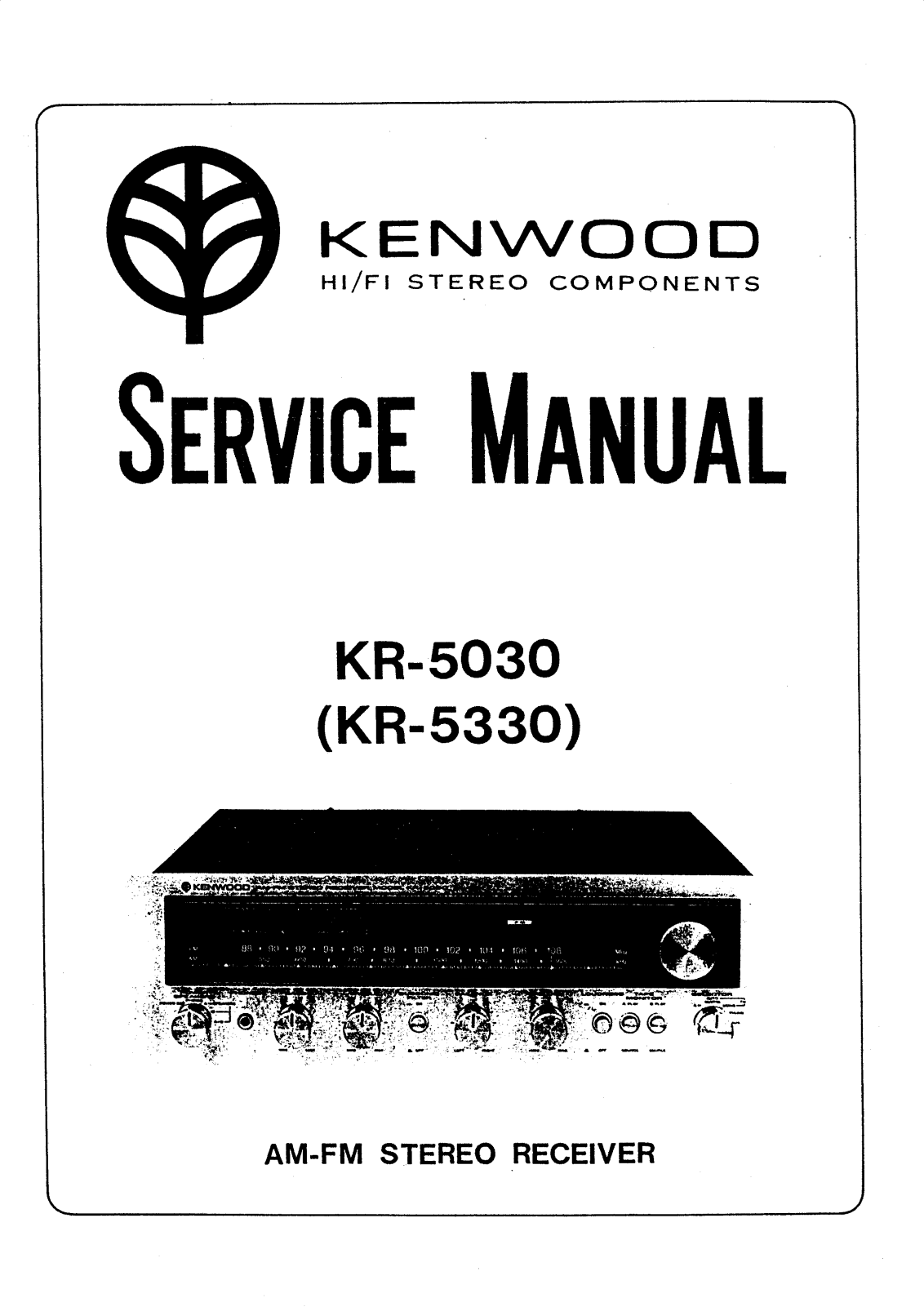 Kenwood KR-5030, KR-5330 Service manual