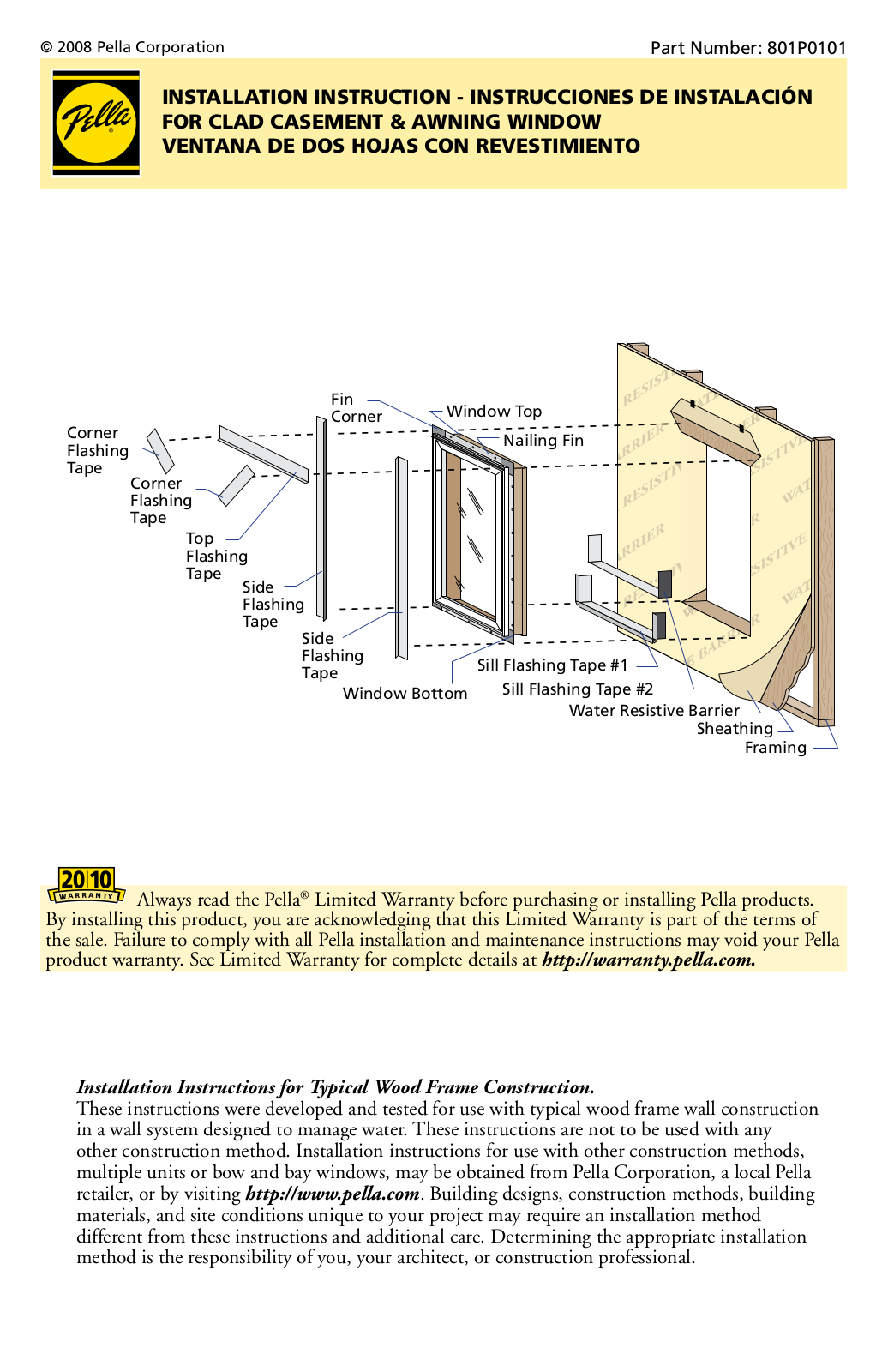 Pella 801P0101 User Manual