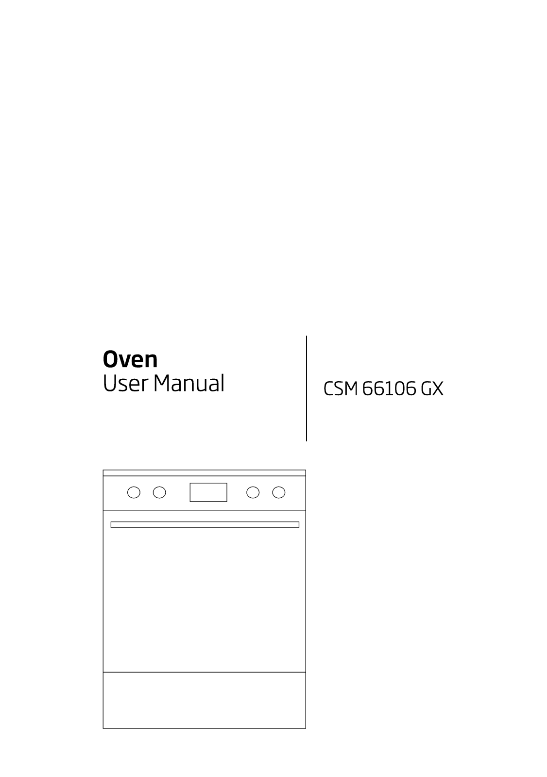 Beko CSM66106GX User manual