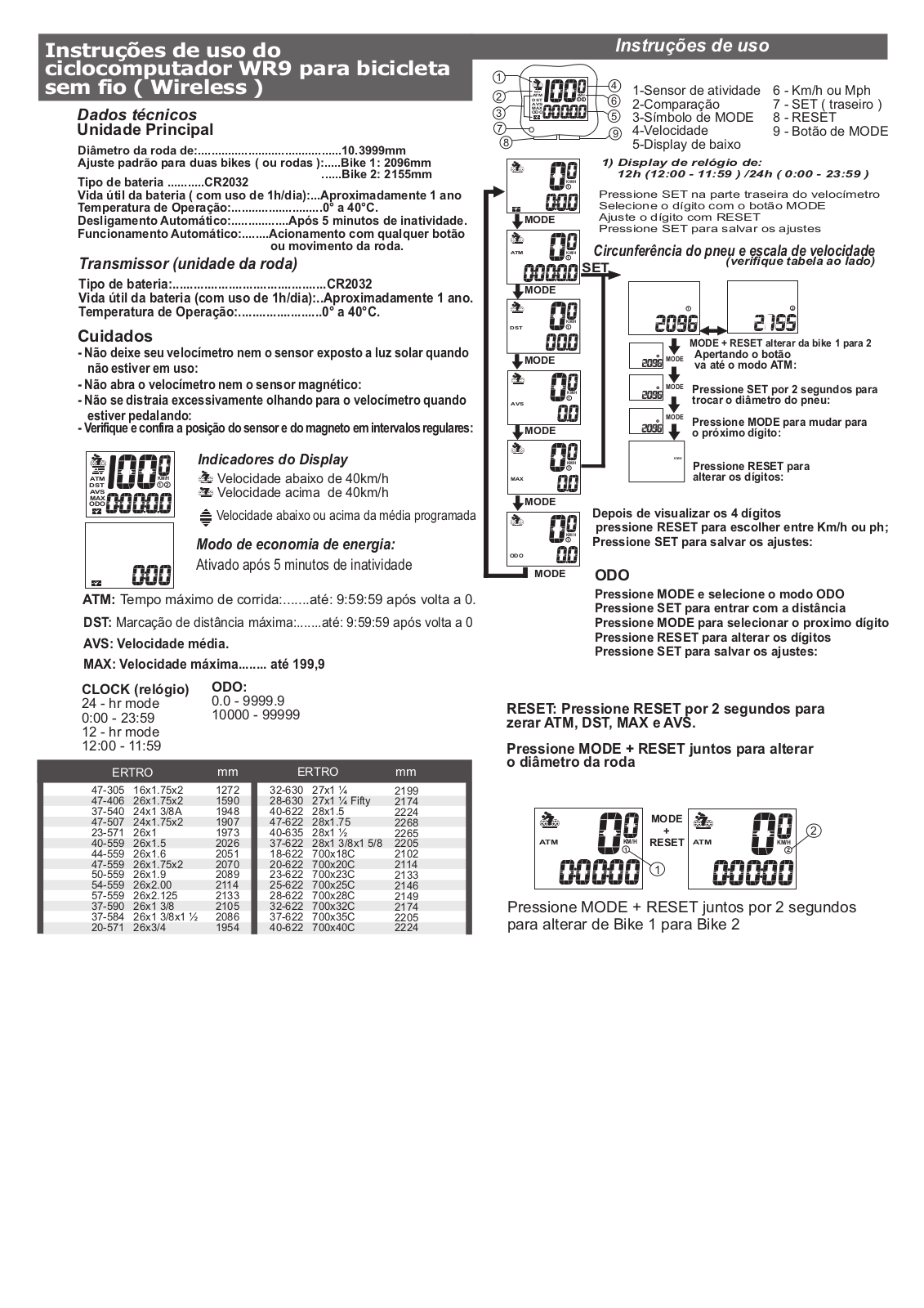 Calypso WR9 User Manual