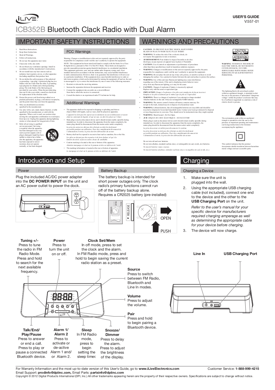 iLive ICB352B User Manual