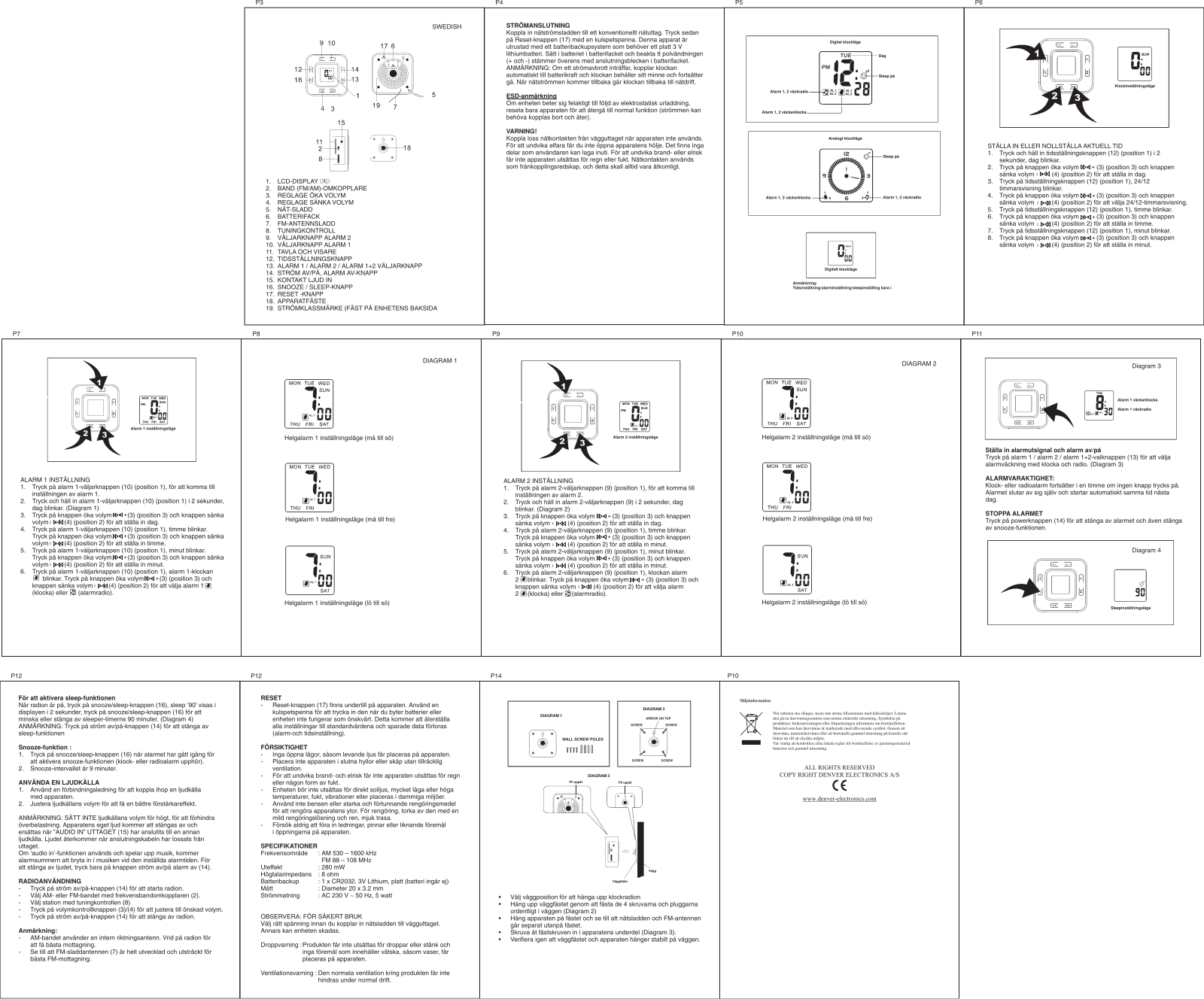 Denver CR-515 User Manual