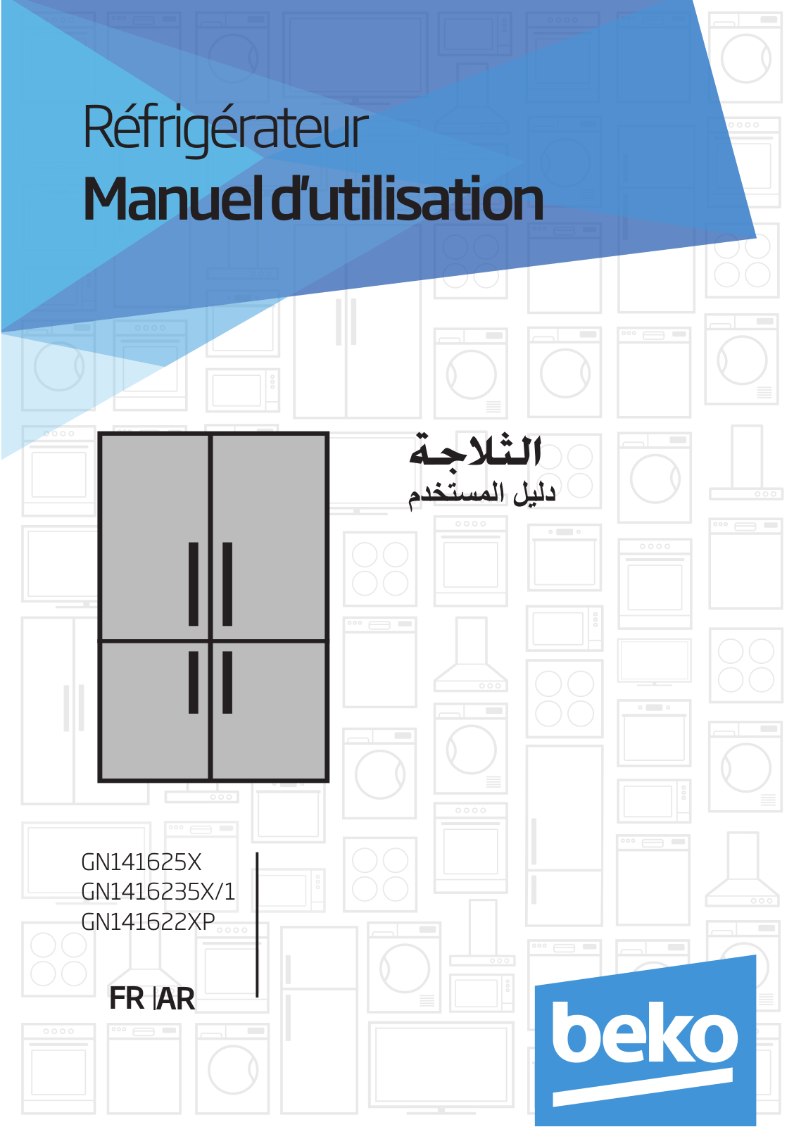 Beko GN141625X, GN1416235X/1, GN141622XP User manual