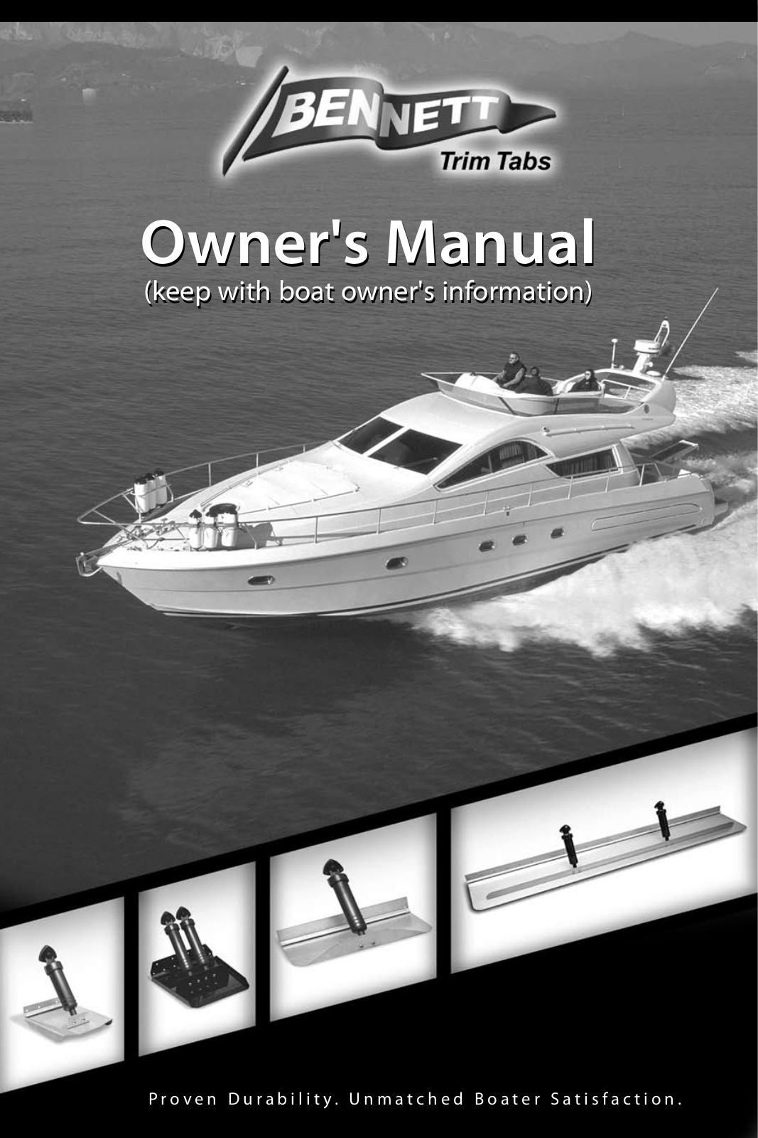 Bennett Marine Tournament Tab Kits Owners Manual