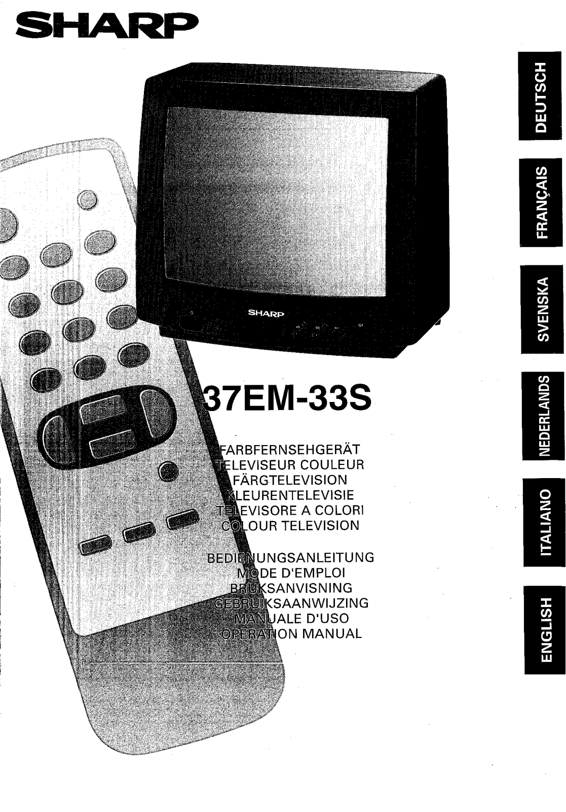 Sharp 37EM-33S Operating Manual