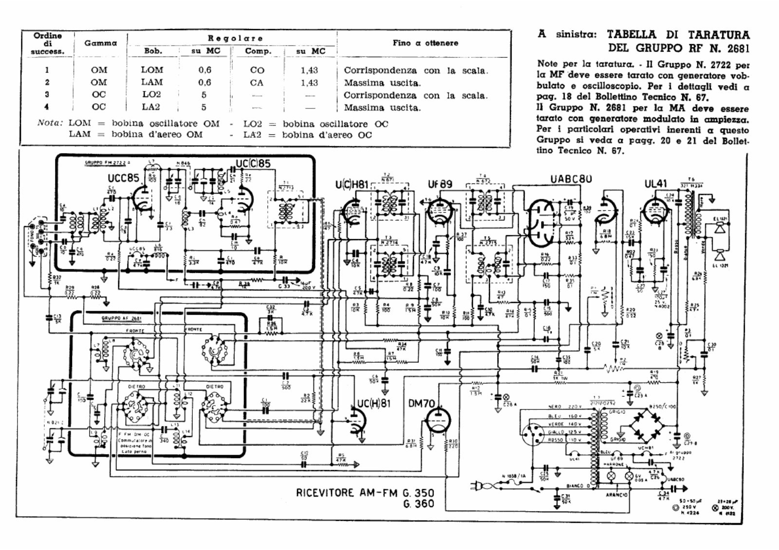 Geloso g350, g360 schematic