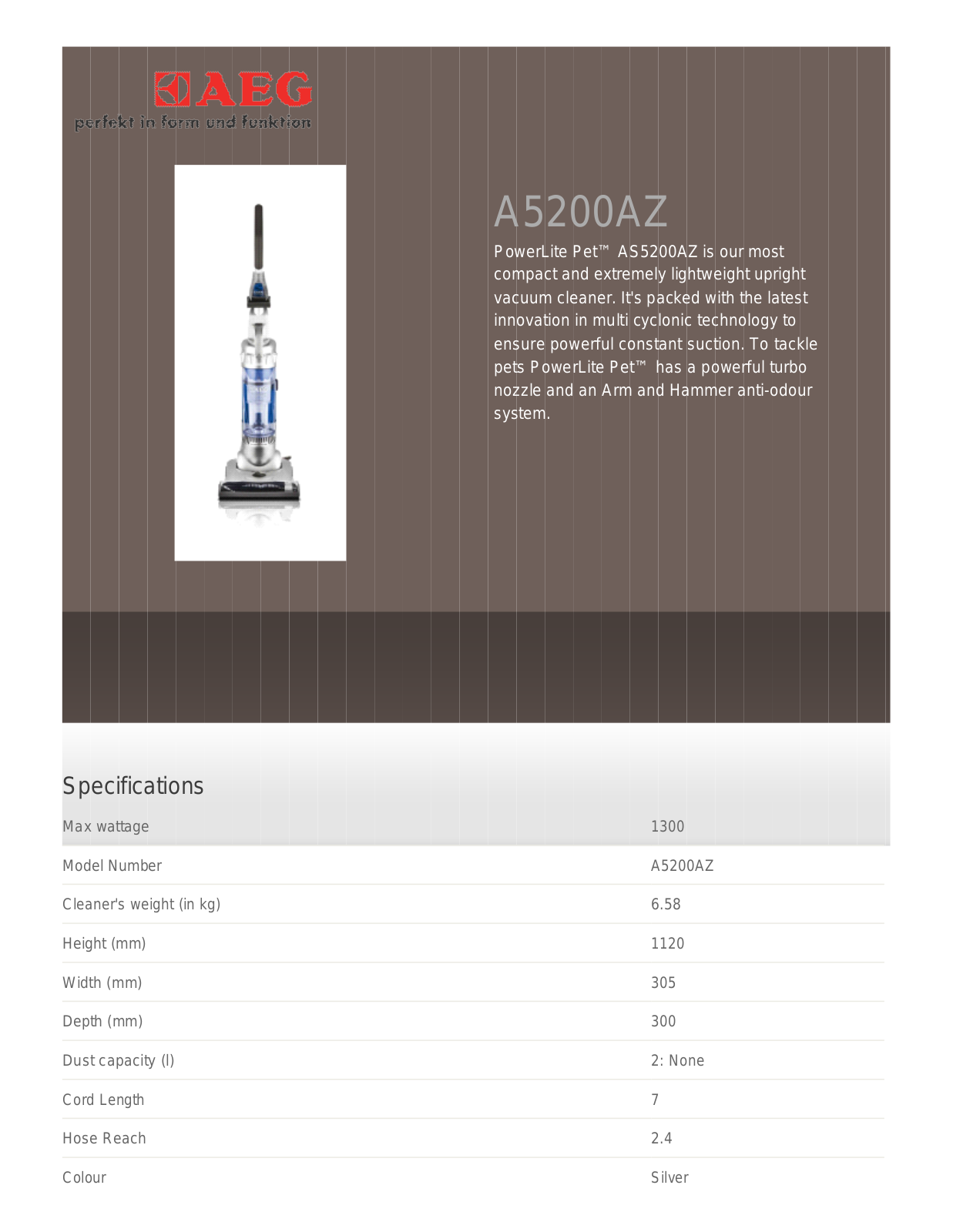 AEG A6100A User Manual