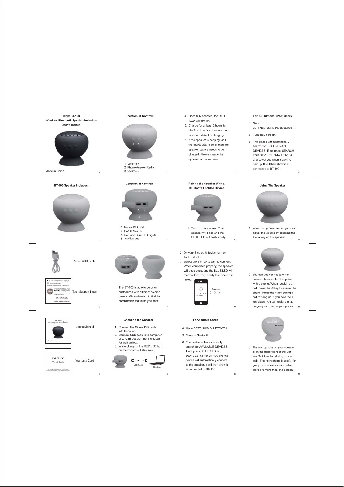 Contel Electronics Technology BT100 User Manual