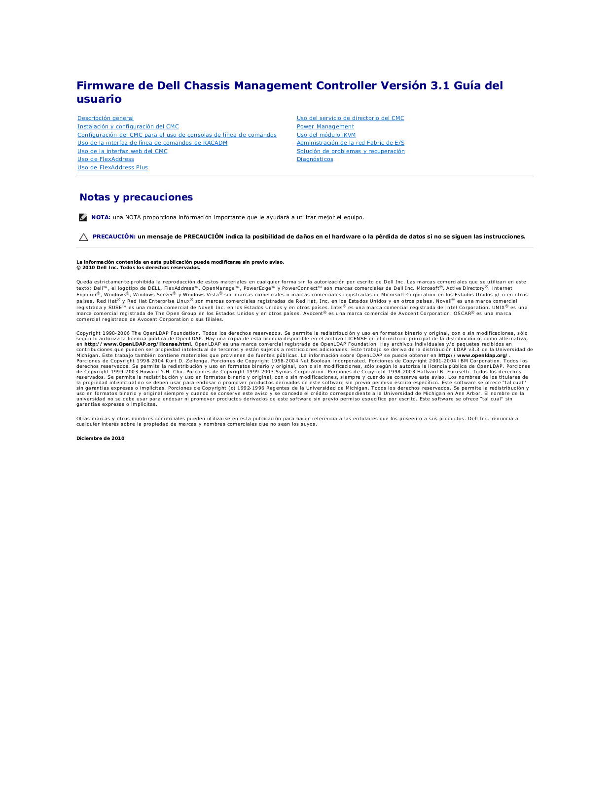 Dell Chassis Management Controller Version 3.1 Manual