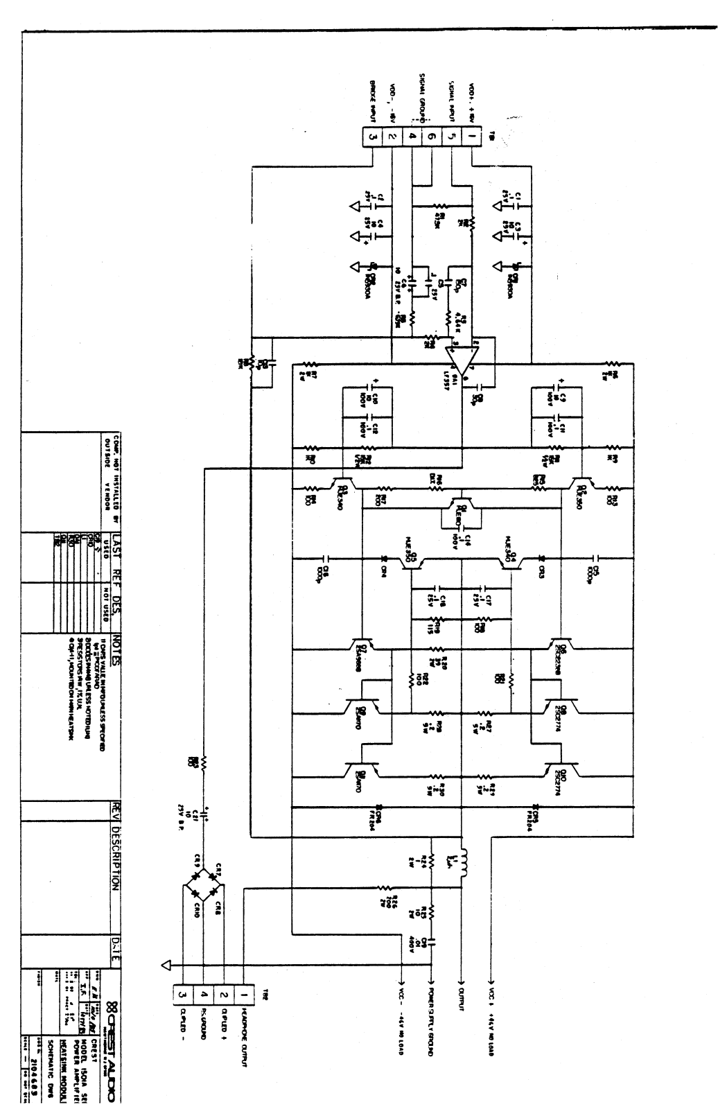 Crest 1001A, 1001, 1501A User Manual