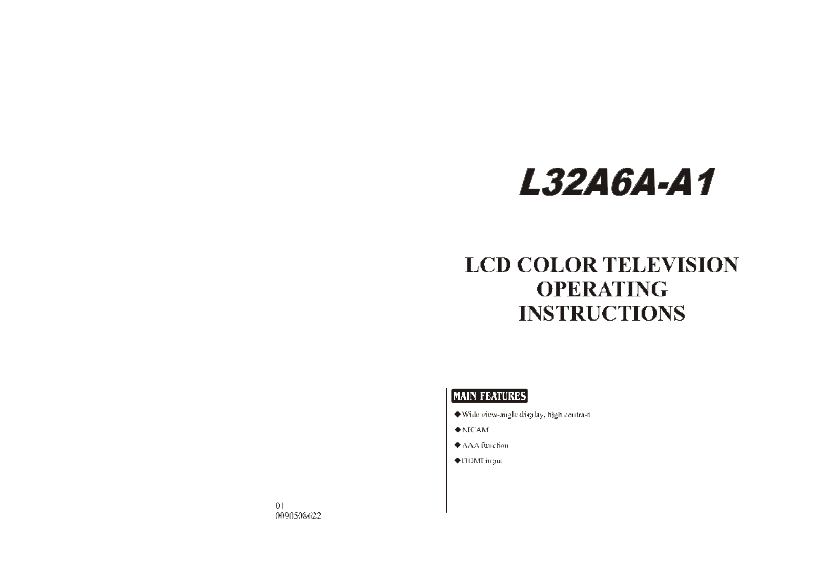 Haier L32A6A-A1 User Manual