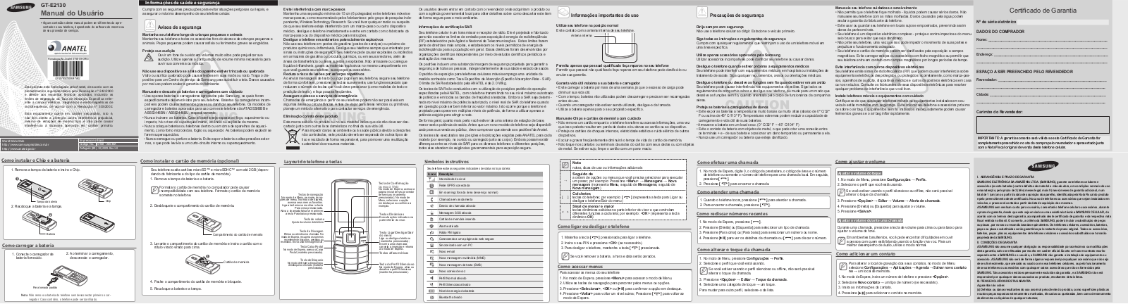 Samsung GT-E2130L User Manual