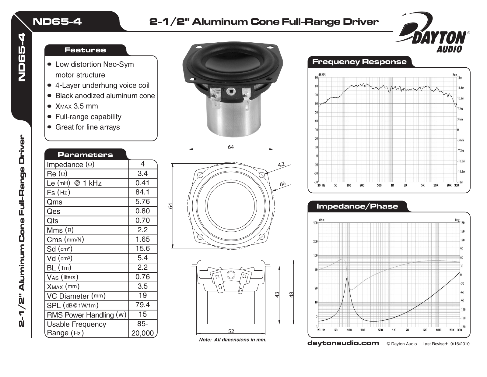 Dayton ND65-4 2-1 User Manual