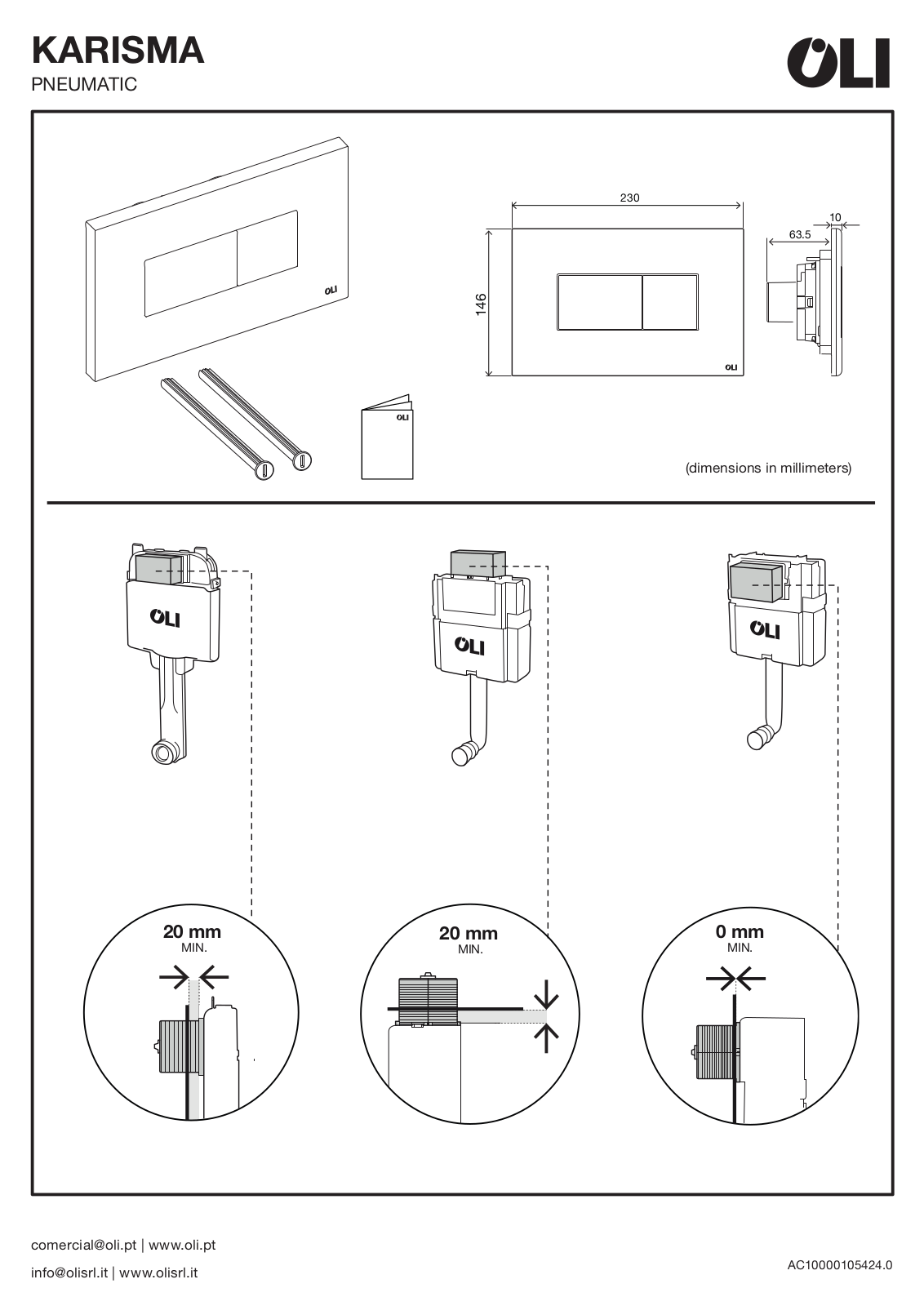 OLI KARISMA PNEUMATIC Installation guide