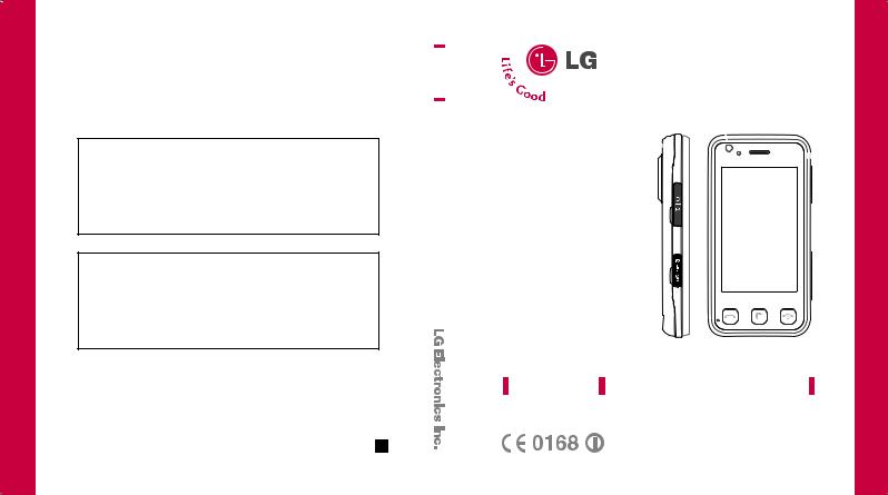 LG KC910 Owner’s Manual