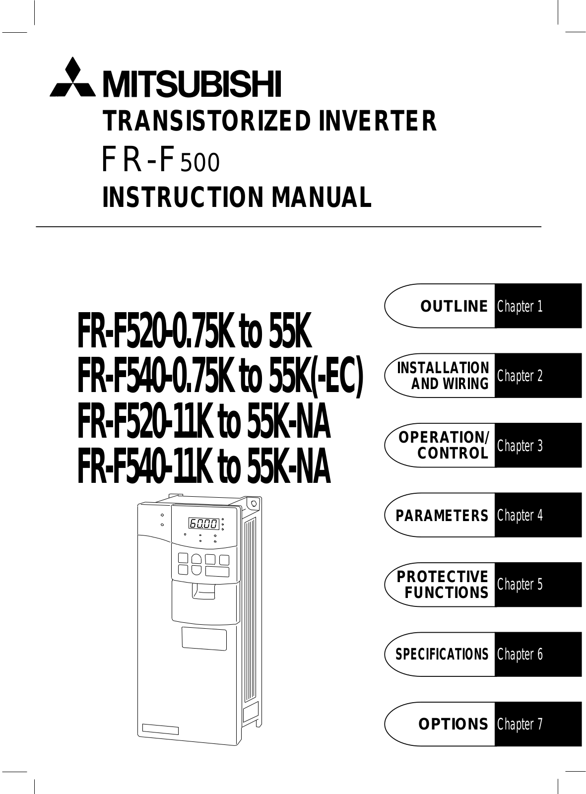 Mitsumi electronic FR-F520-0.75K, 55K User Manual