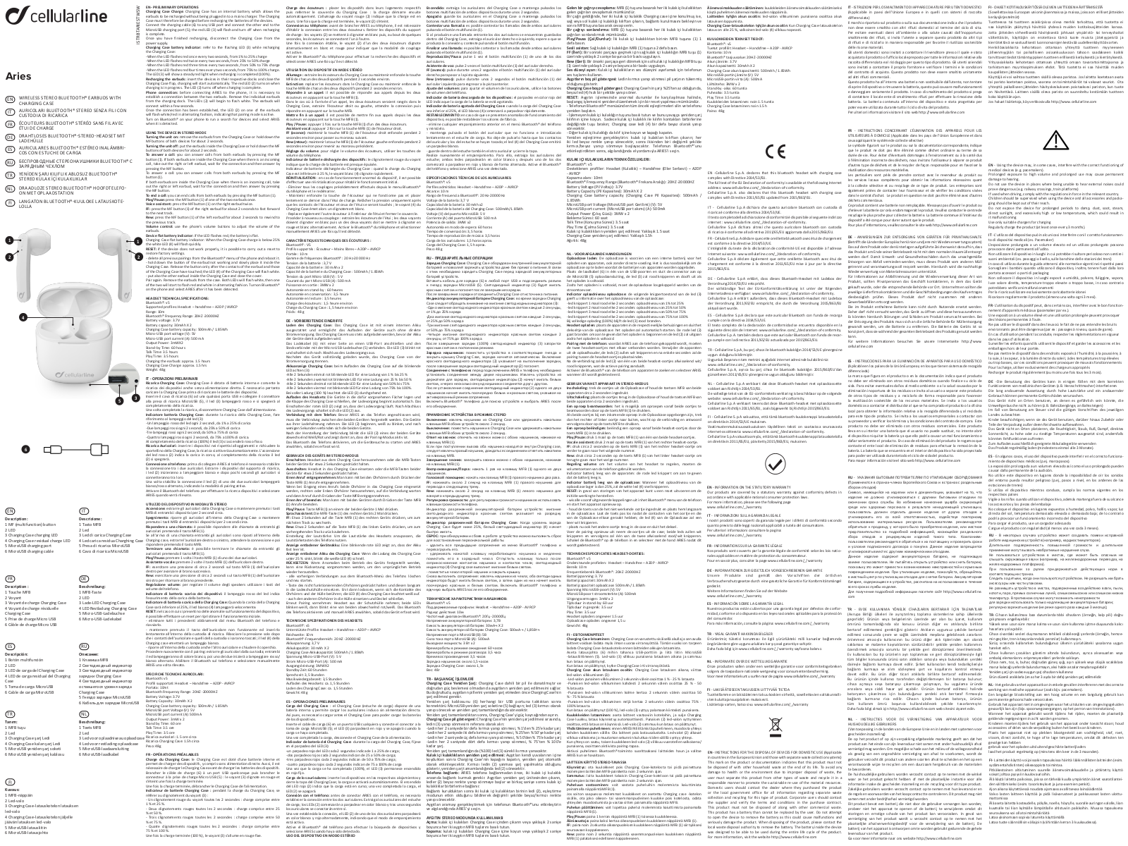 Cellularline Aries operation manual - ManualMachine.com