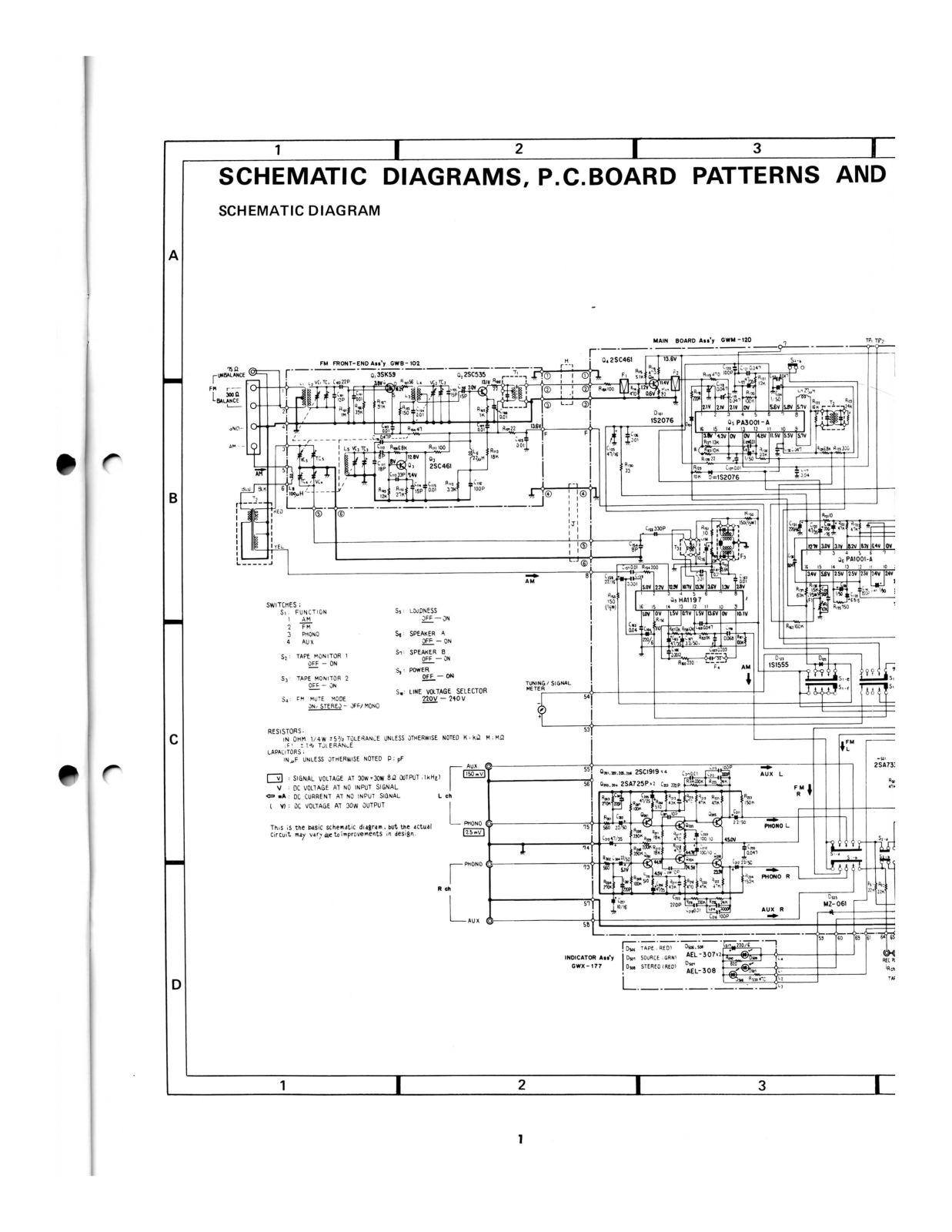 Pioneer SX-690 Schematic