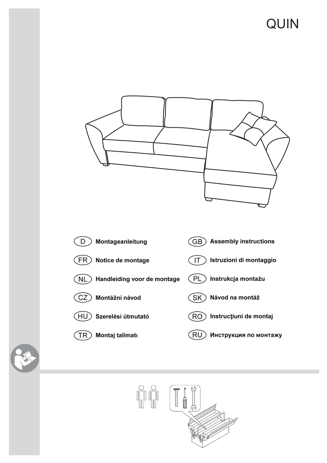 Home affaire Quin Assembly instructions