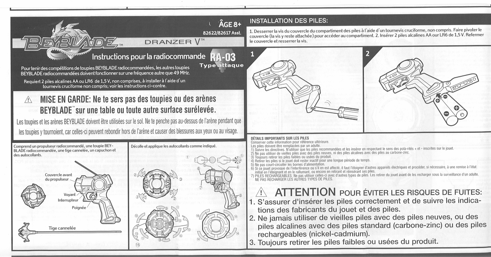 HASBRO Beyblade Dranzer V RC User Manual