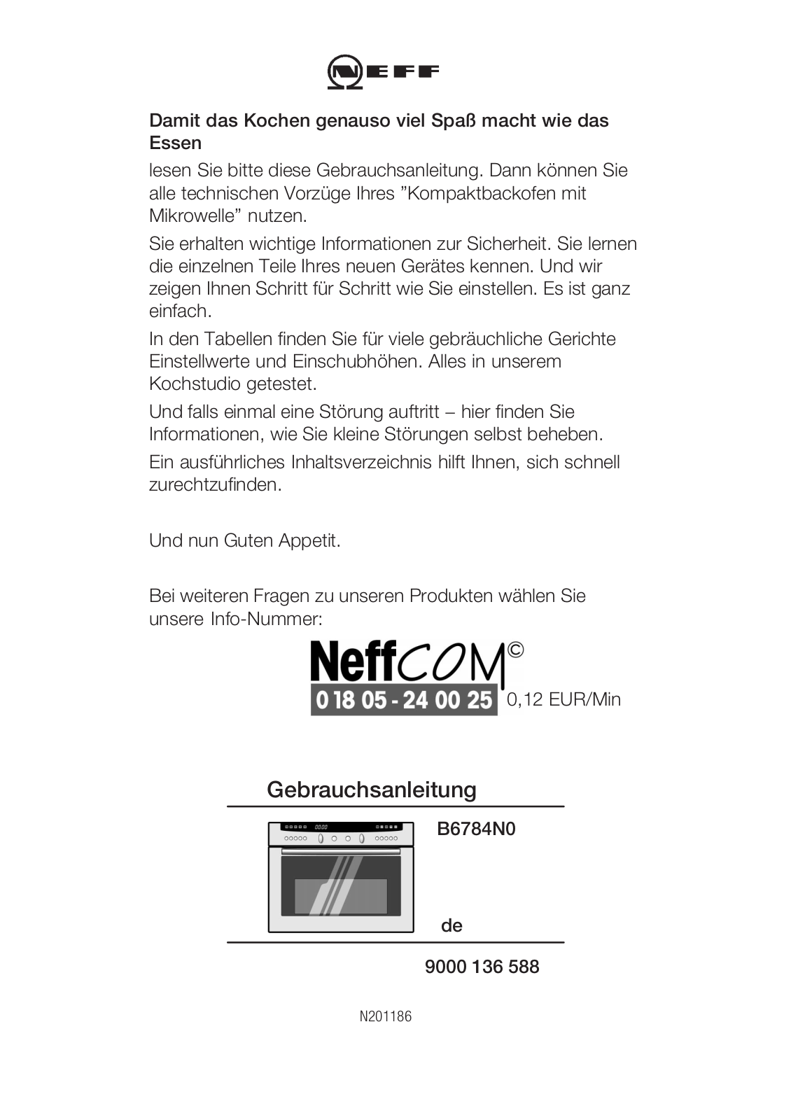 Neff B6784N0 User Manual