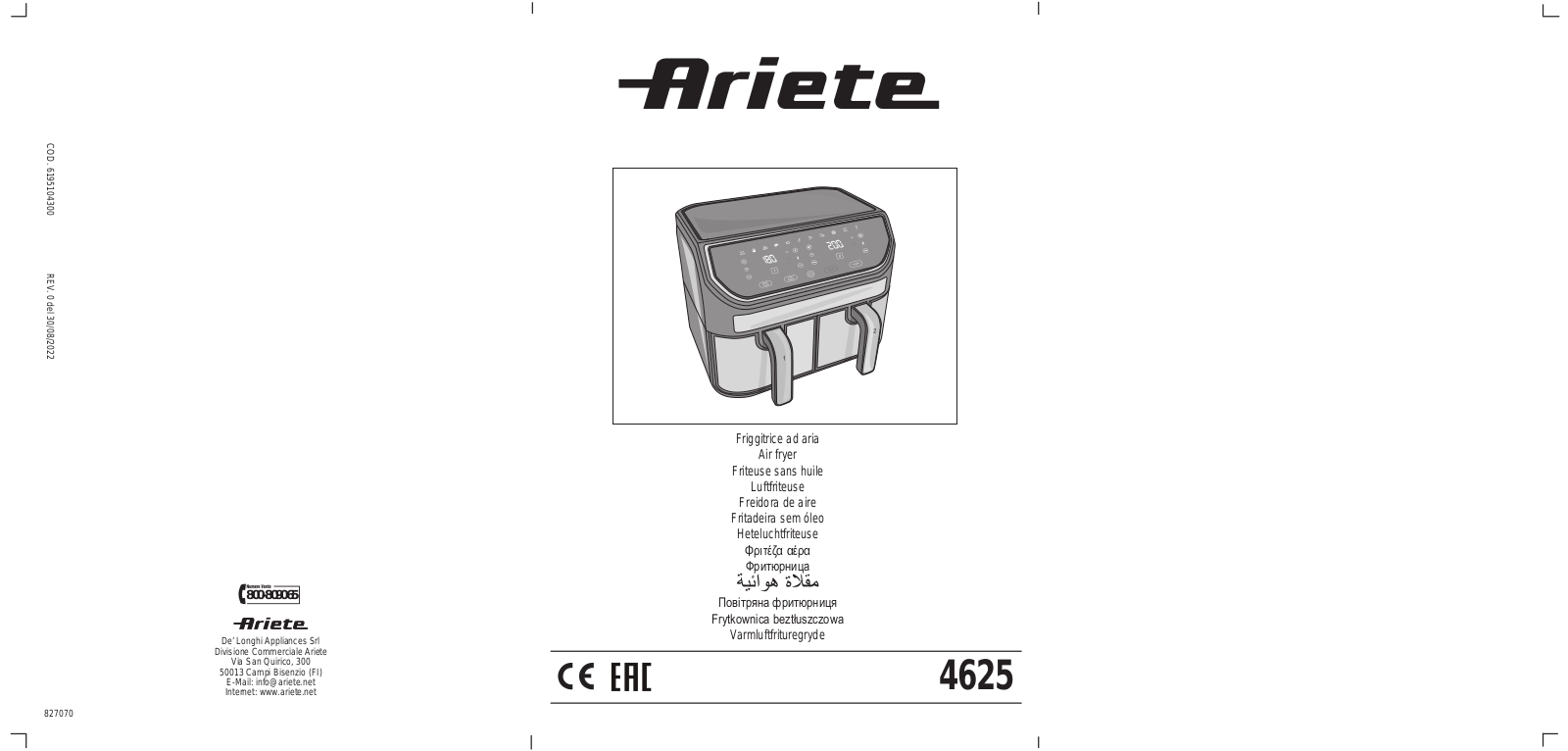 ARIETE 4625 User guide - ManualMachine.com