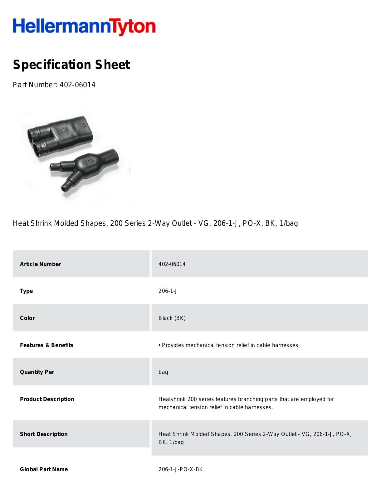 HellermannTyton 402-06014 Specification Sheet - ManualMachine.com